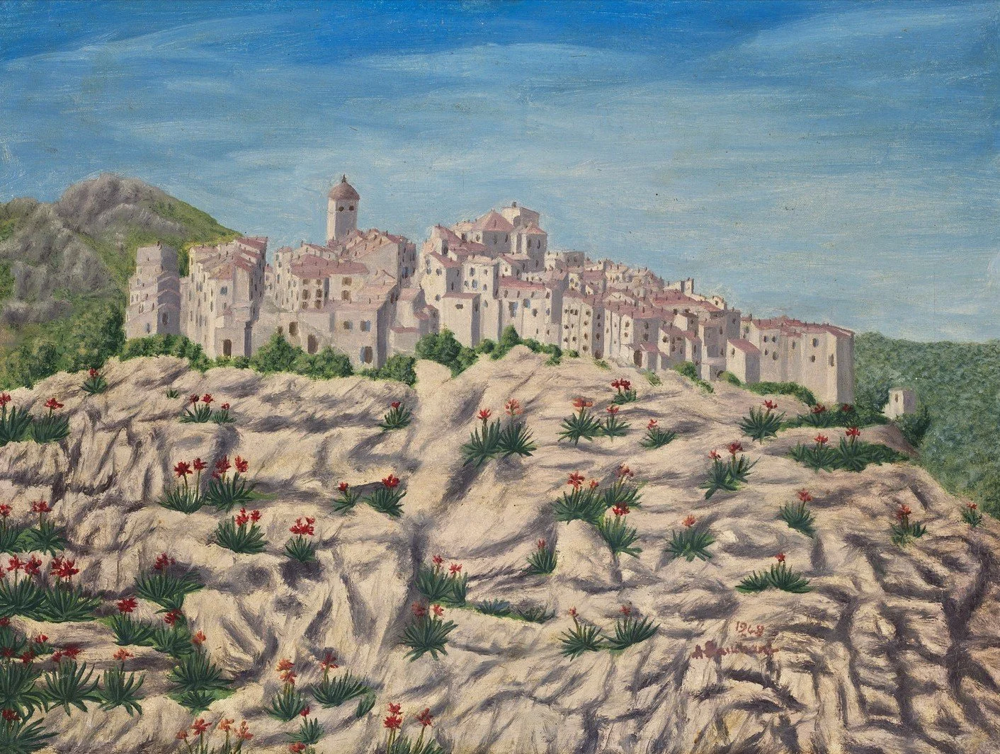 Village dans les Alpes Maritimes - 1948