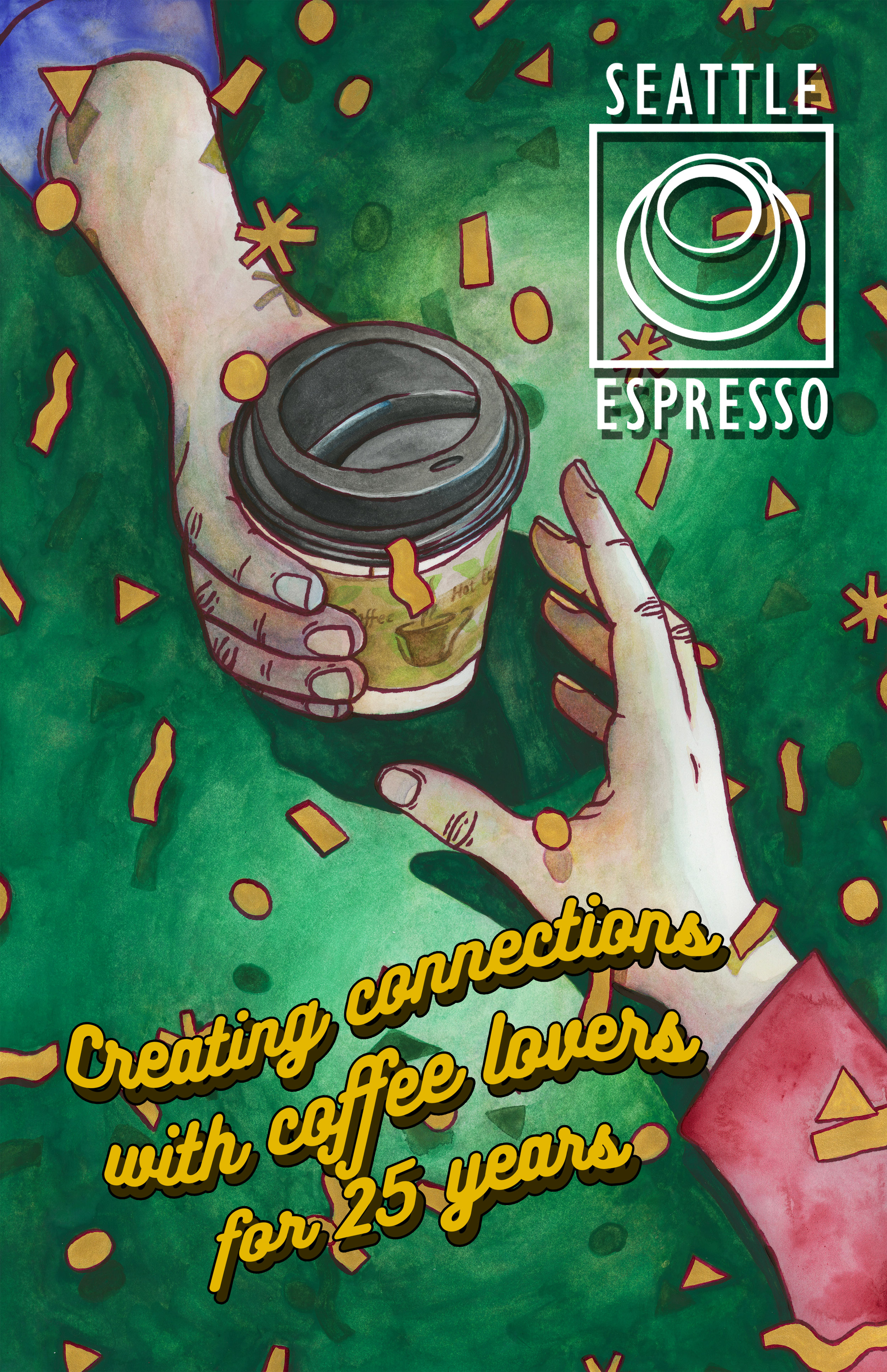 Seattle Espresso 25th Anniversary Poster