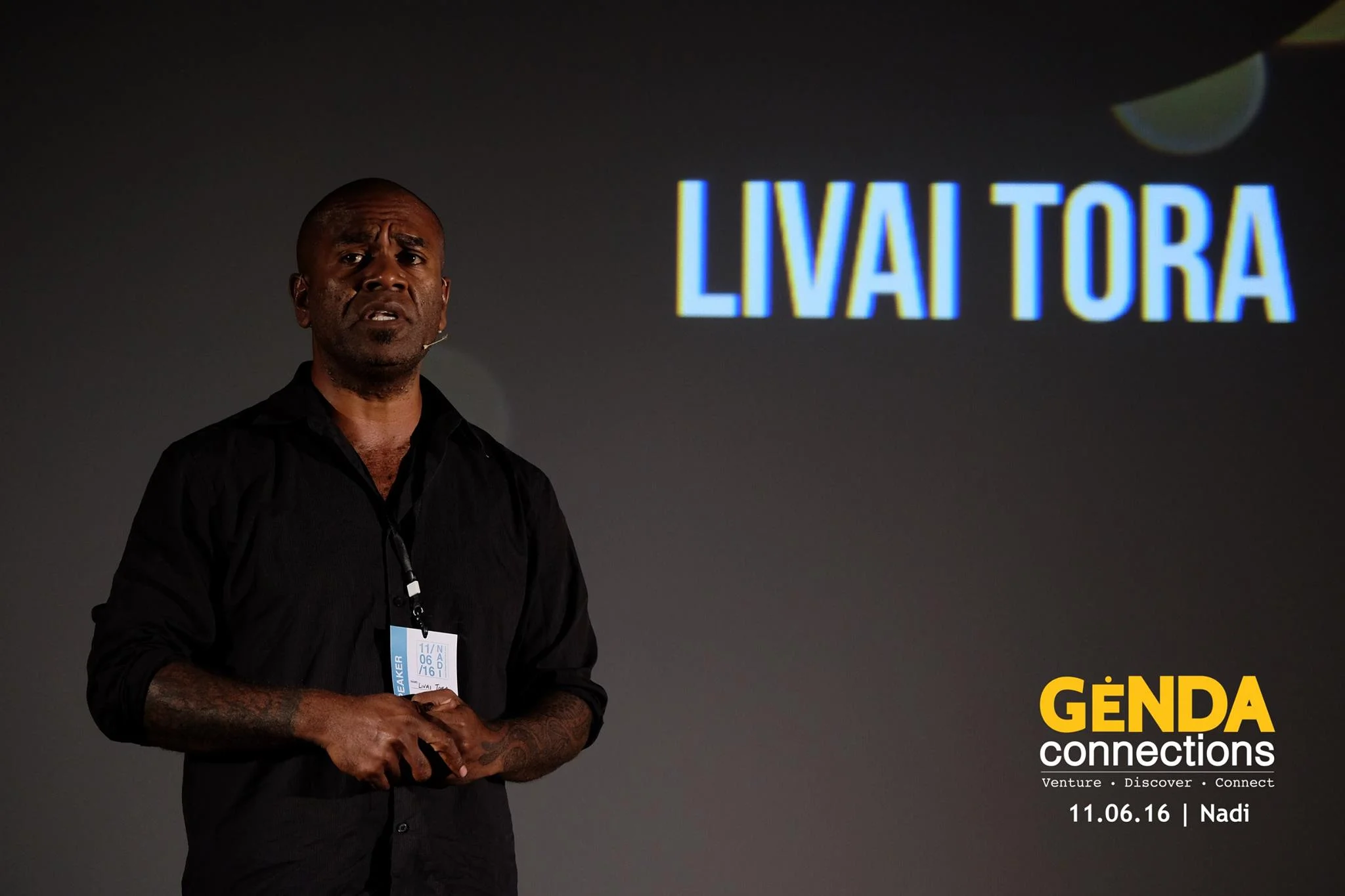 Livai Tora at Genda Connections 11/06/2016 talking about being a farmprenuer.