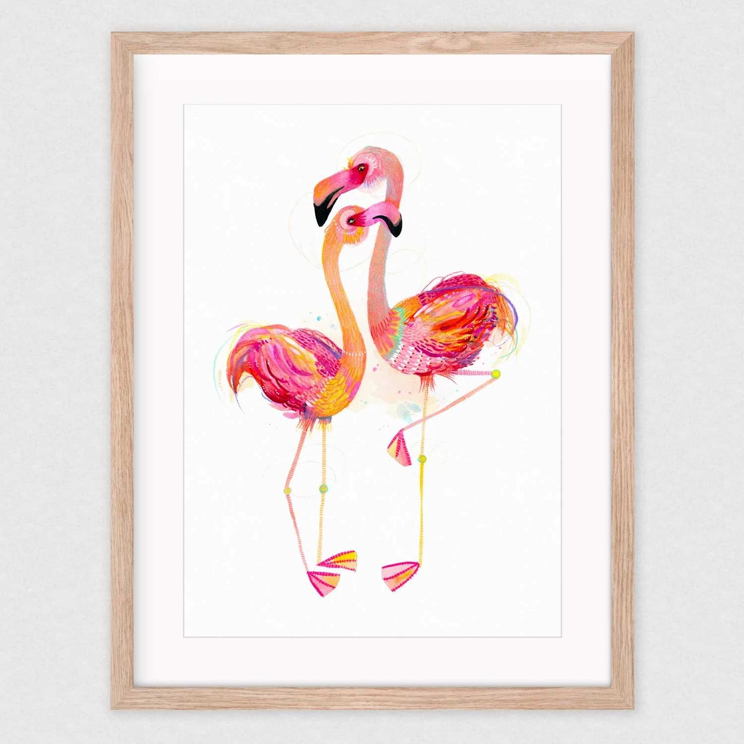 natalie-martin-tango-flamingo-A2-art-print-framed.jpg