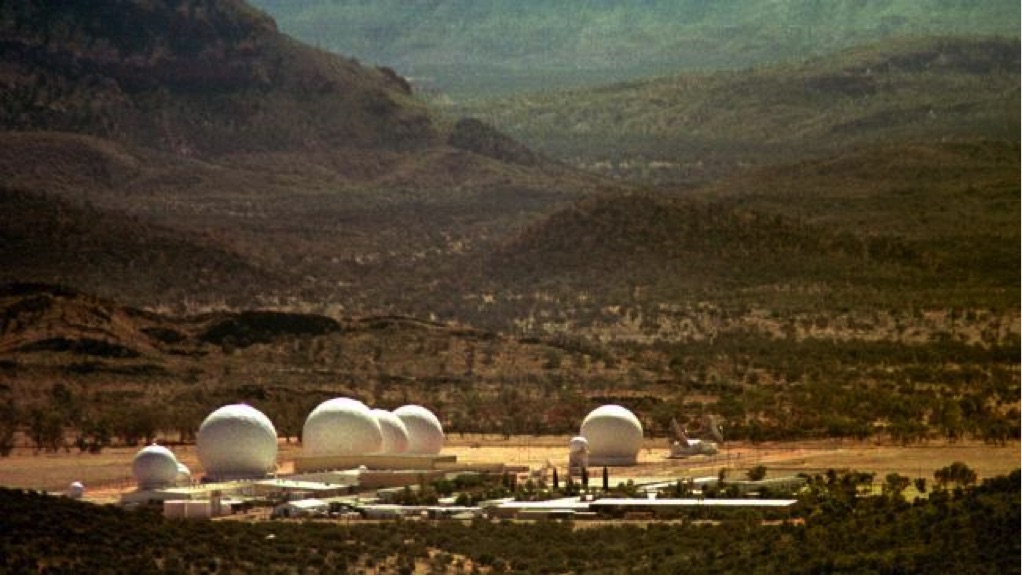 The American satellite communications sucker-upper, near Alice Springs, that Gough Whitlam outed in 1975.