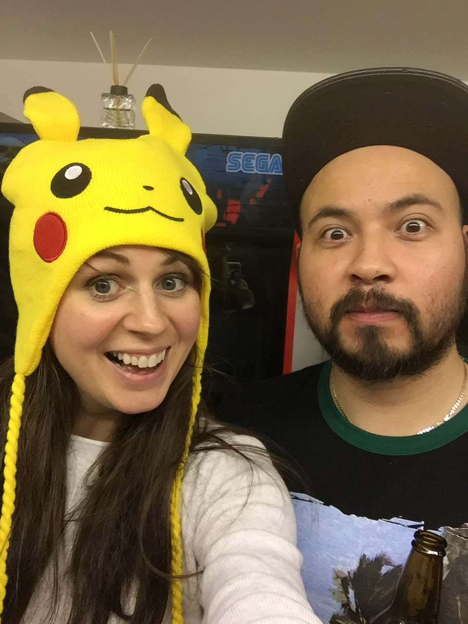 You know the voices, now know the faces! (see I did let her wear the Pokemon hat!)