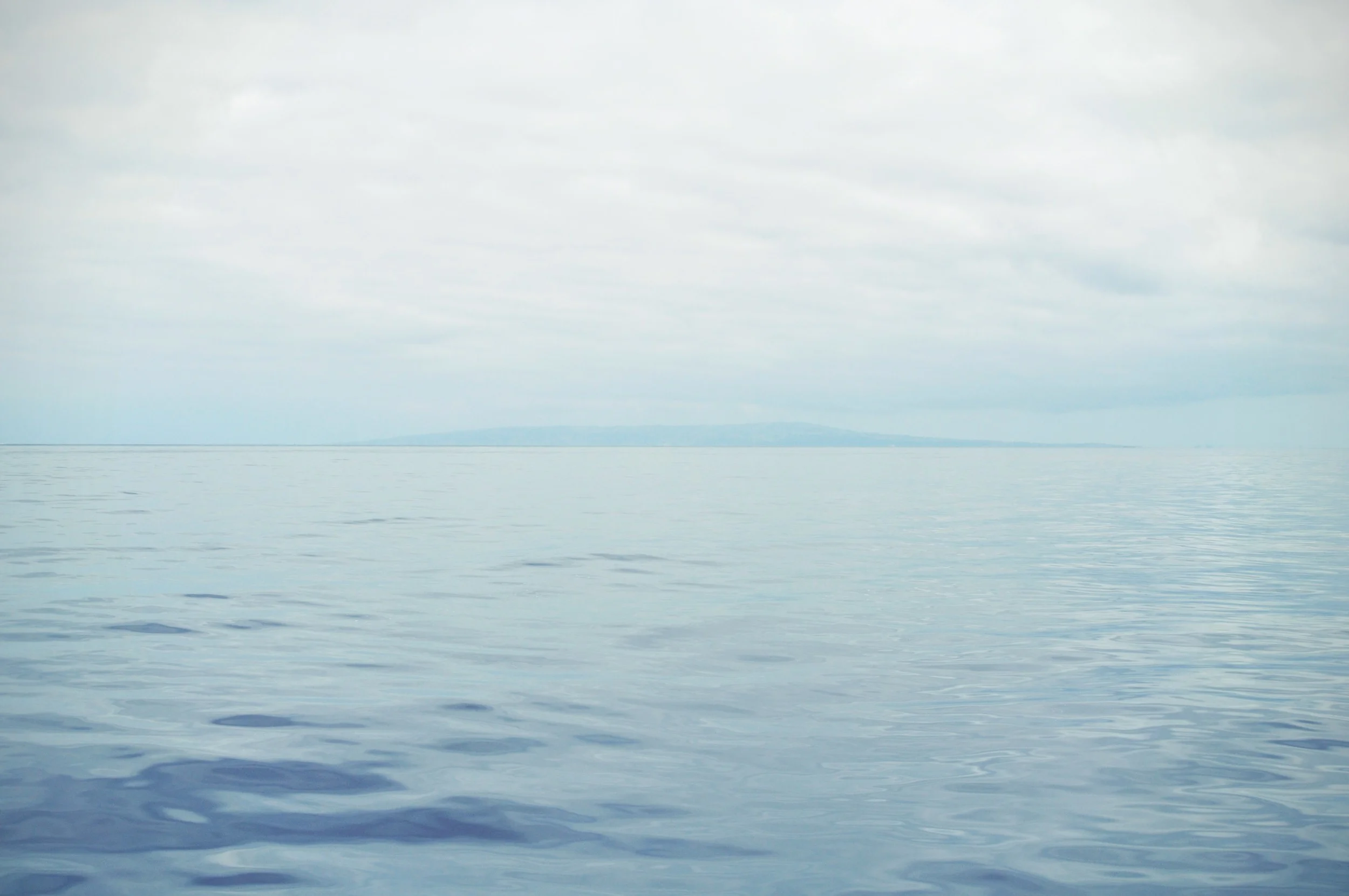 clear blue water
