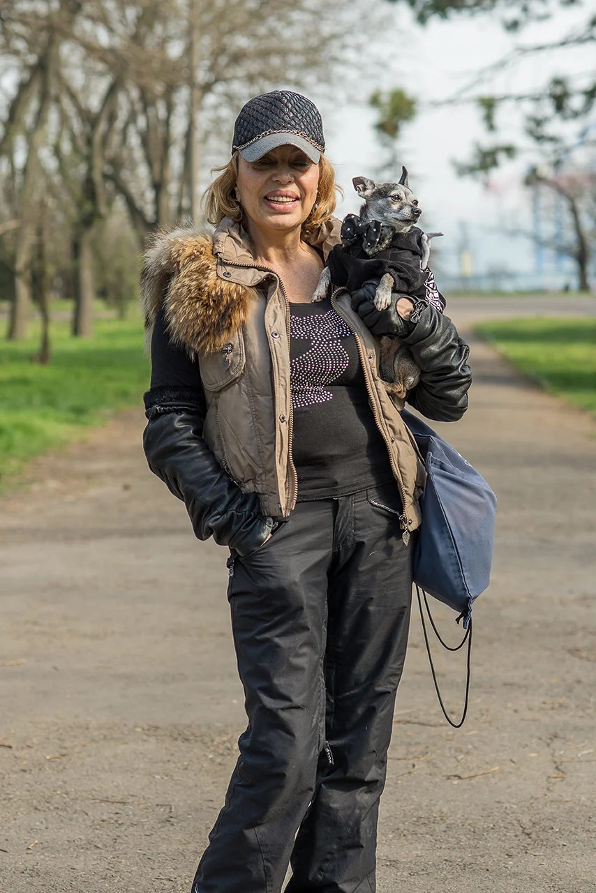 Dogs and accessories. Odessa, Ukraine.