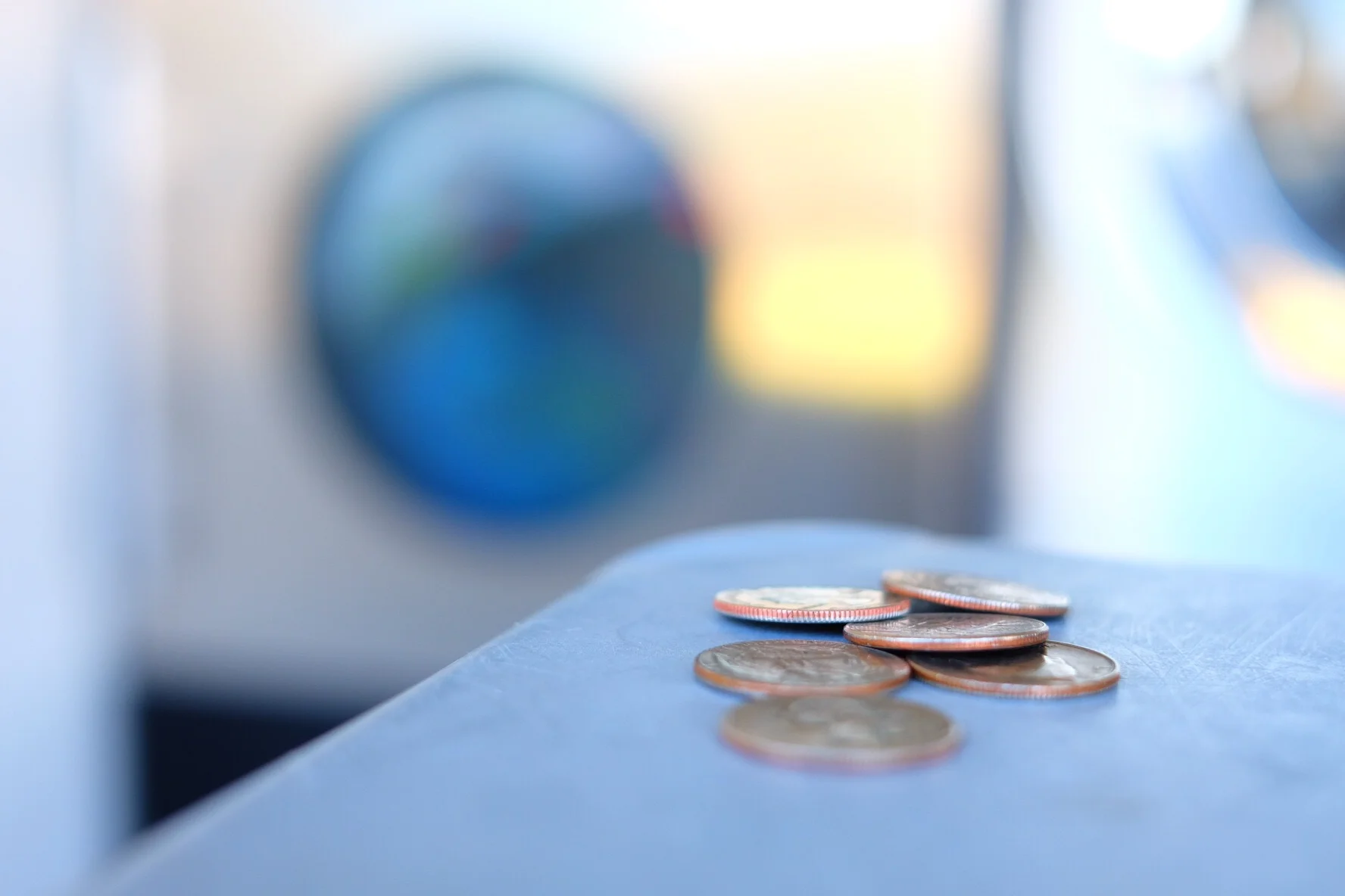 Laundromat waiting.