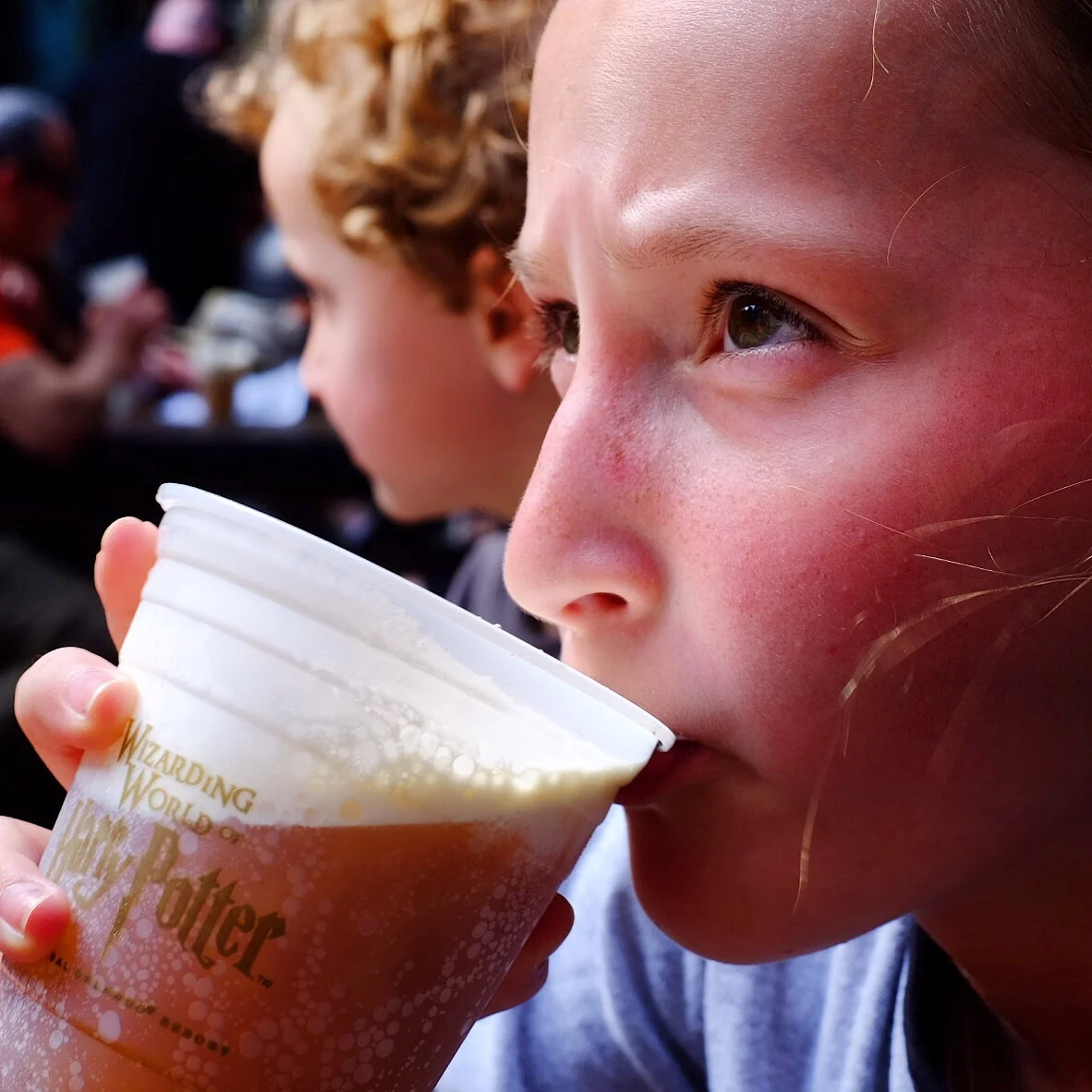 First sip of Butterbeer!