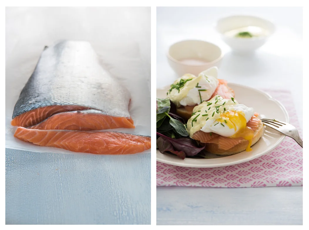 Salmon and Eggs Benedict