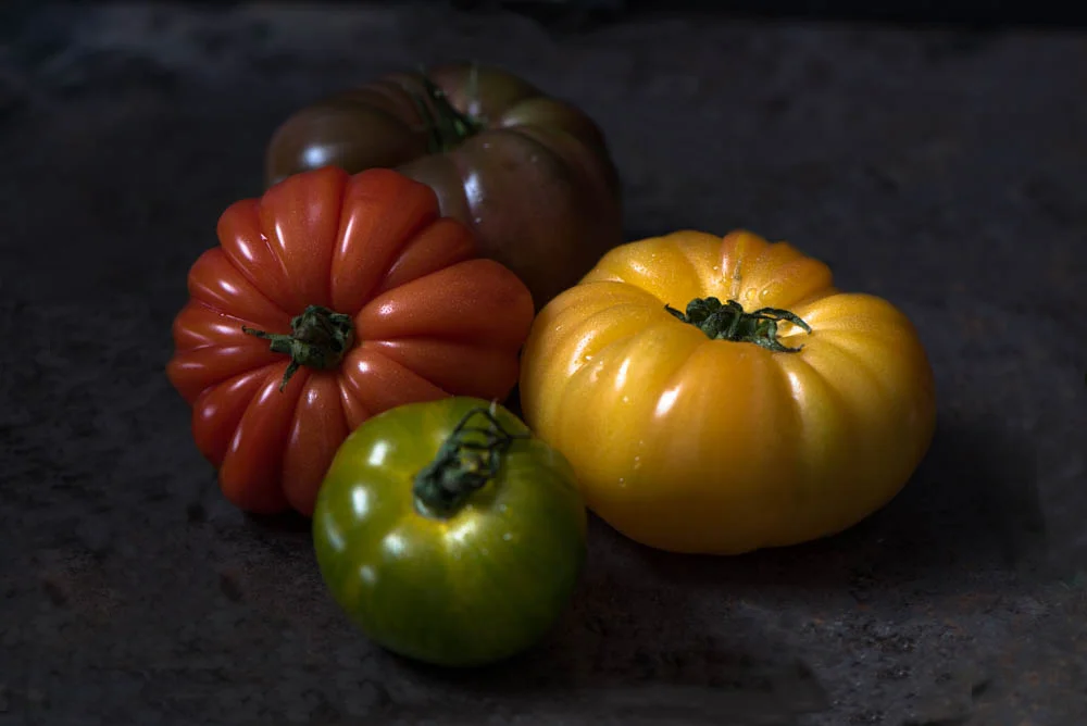 Heirloom Tomato Still Life