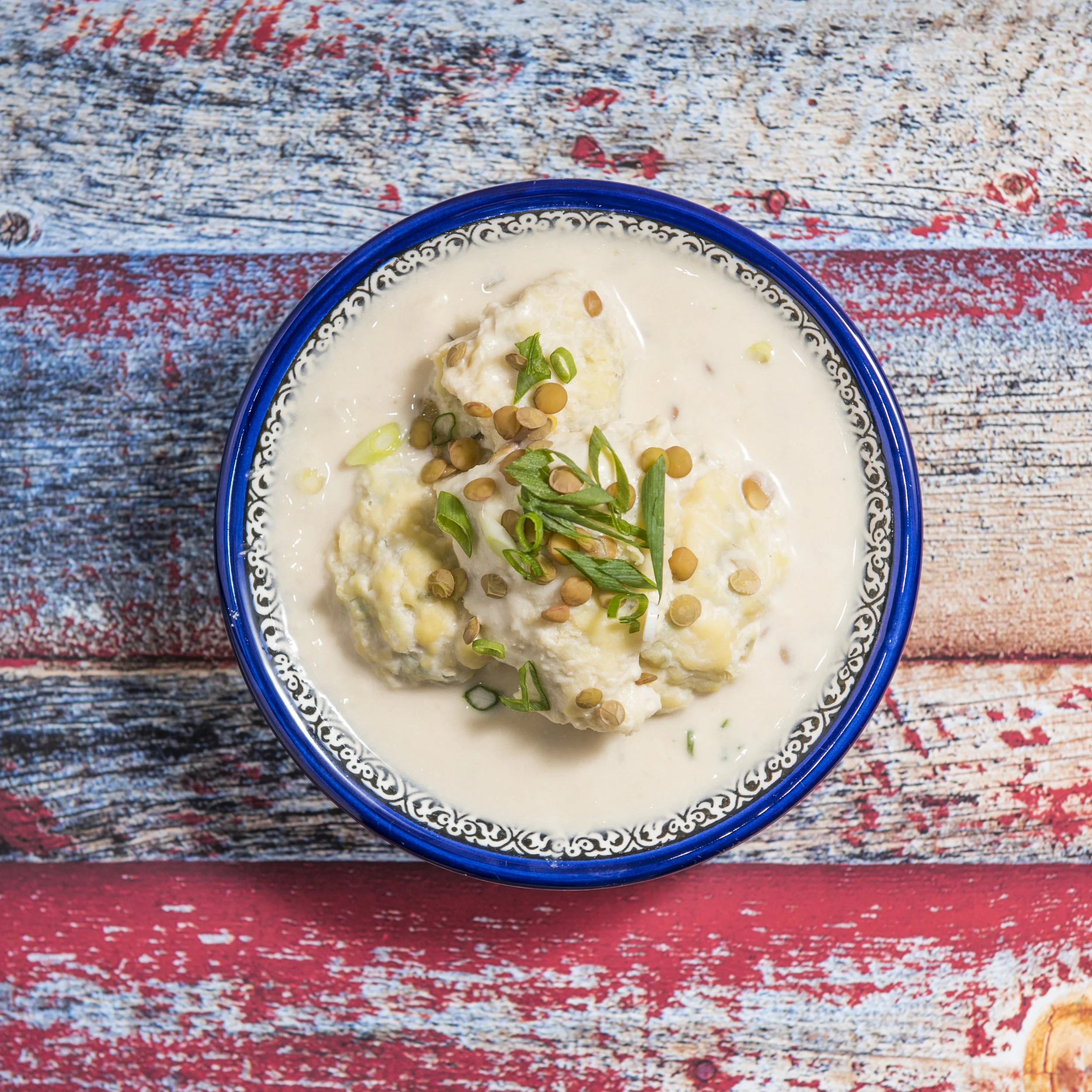 Cha'cheel Lentil Dumplings in Yoghurt Sauce