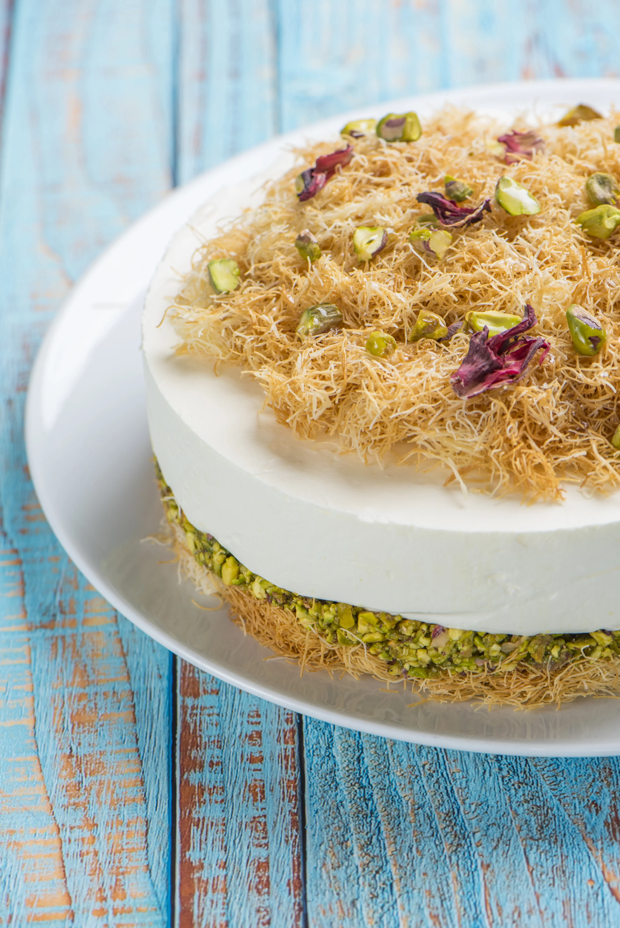 Kunafa and Pistachio Cheese Cake