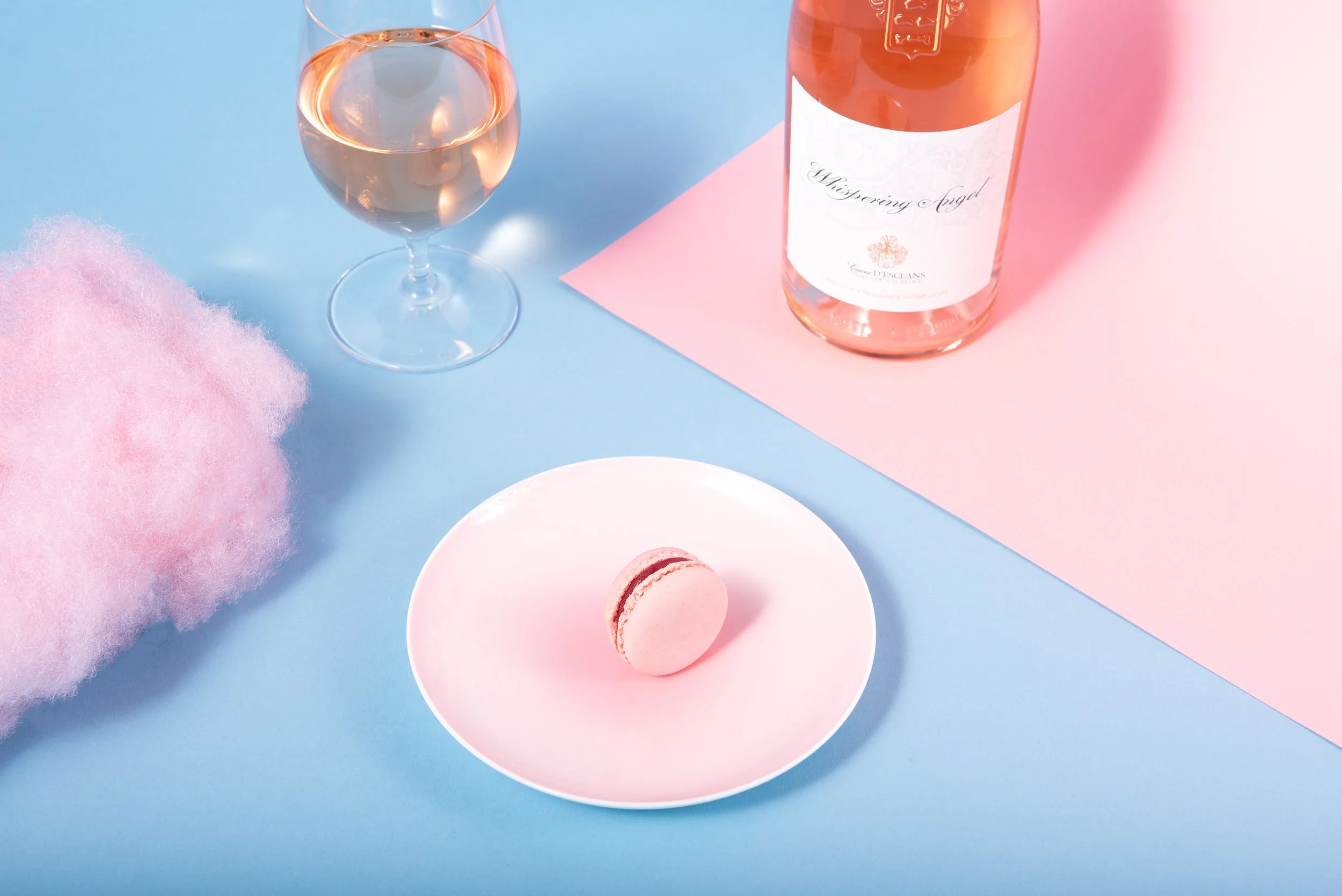 Yauatcha X Whispering Angel Sakura and Raspberry Macaron