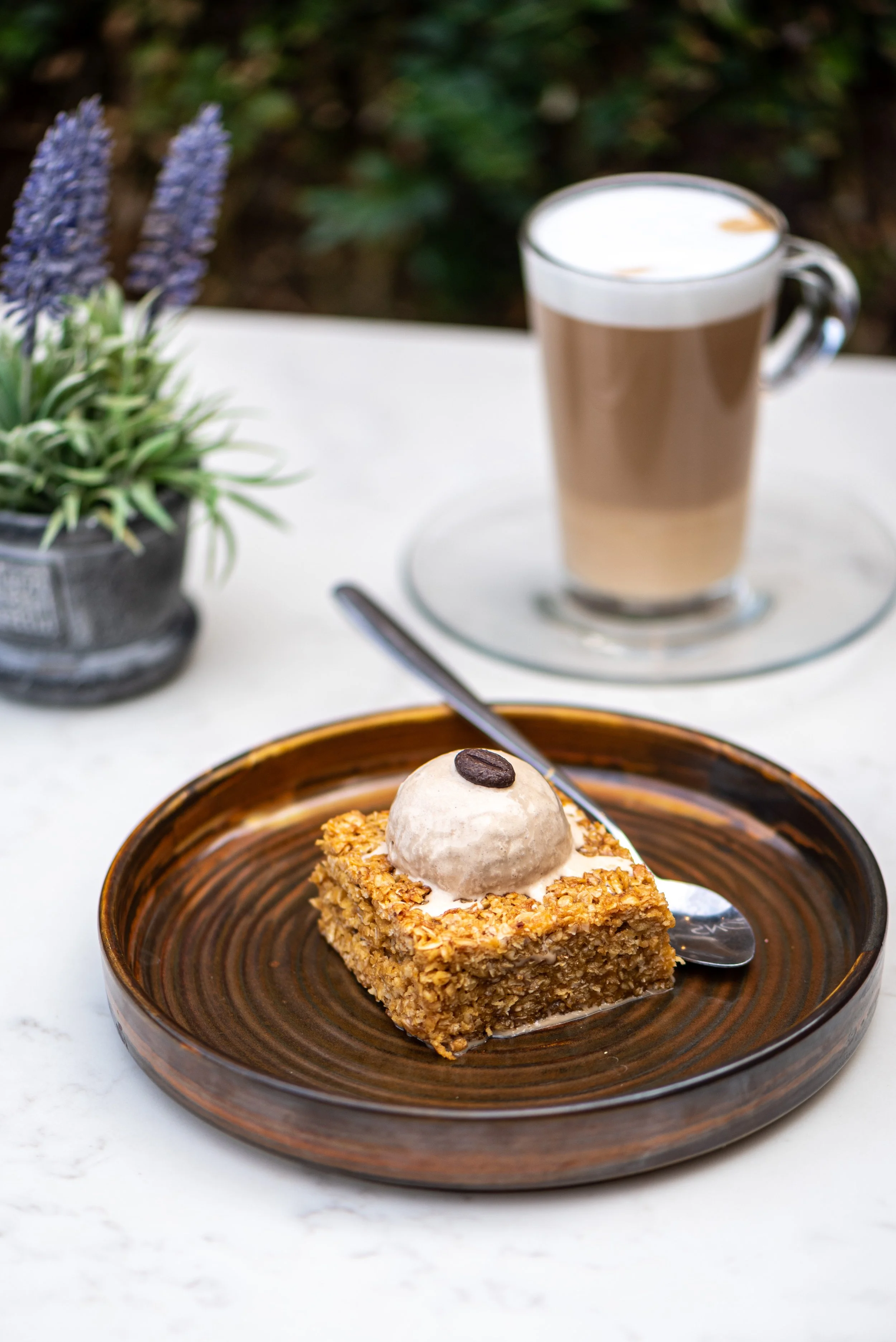 Flapjack and Coffee Ice Cream