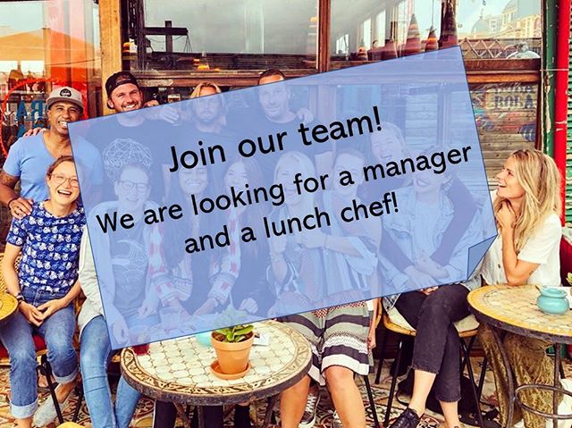 We are looking for a manager and a independently working cook! 👨🏽&zwj;🍳
You would work in with a small team to prepare great lunches and dinners! 🌞
Barista skills would be needed for this position 💪 
Interested? 
Just contact us trough email: in