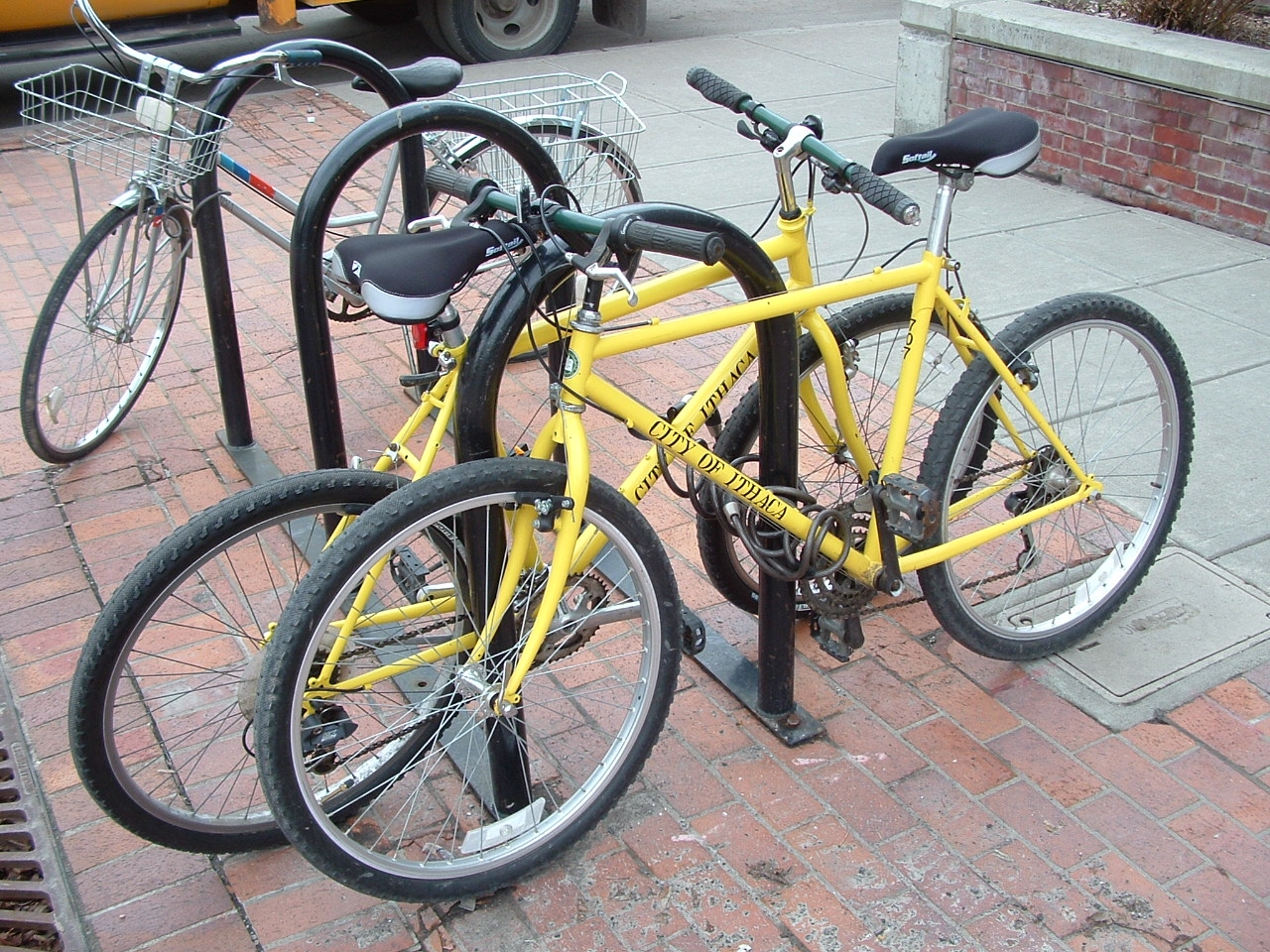 The City of Ithaca provides bikes to its employees for short trips and errands. Photo: Kent Johnson