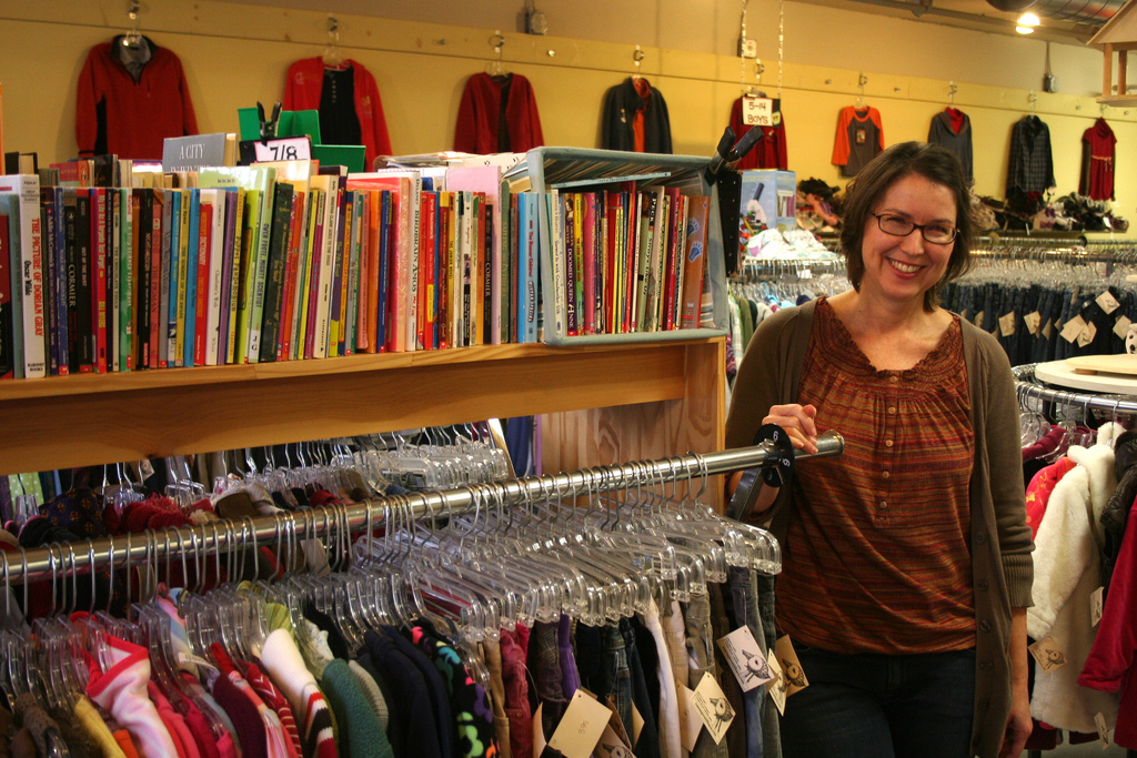Kelly Moreland in Mama Goose, one of her stores (Provided)