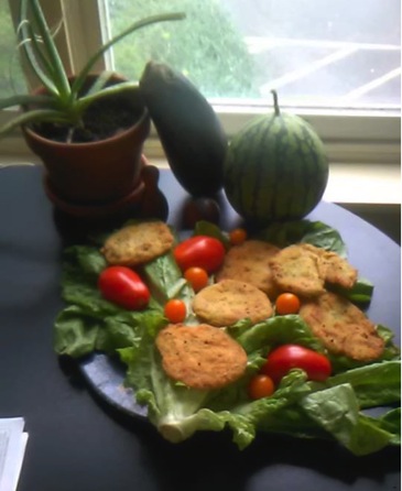Some of Gibrian's harvest from last year's community garden plot. Picture: Gibrian Hagood. 