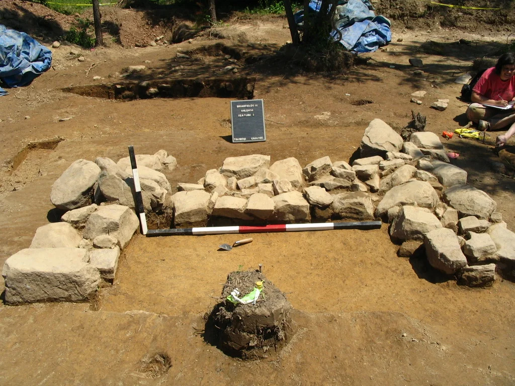 Excavated hearth feature