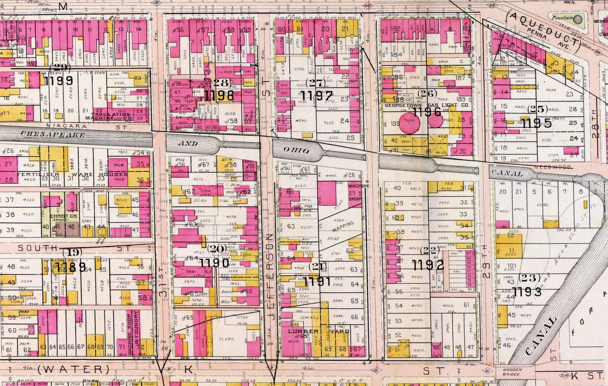 1903 Baist map of Washington, DC