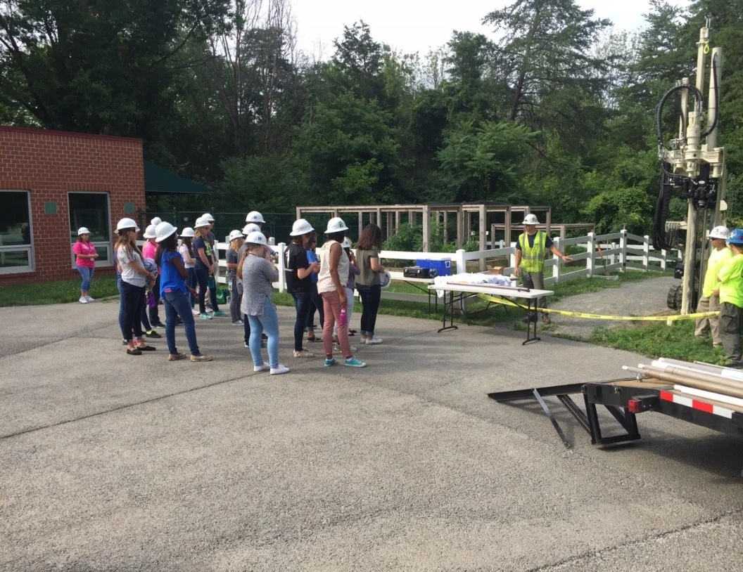 WSSI hosted high schoolers participating in the Washington Youth Summit on the Environment; Triad Engineering demonstrated use of a geo probe on site.