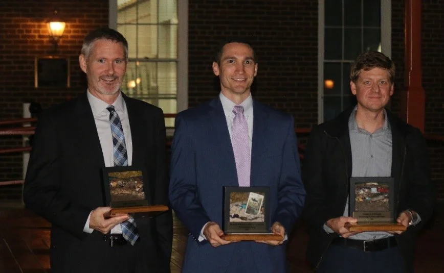 WSSI’s John Mullen (left) received the Brenman Award along with Michael Wilson (middle) and Dr. George Schwarz (right) 
