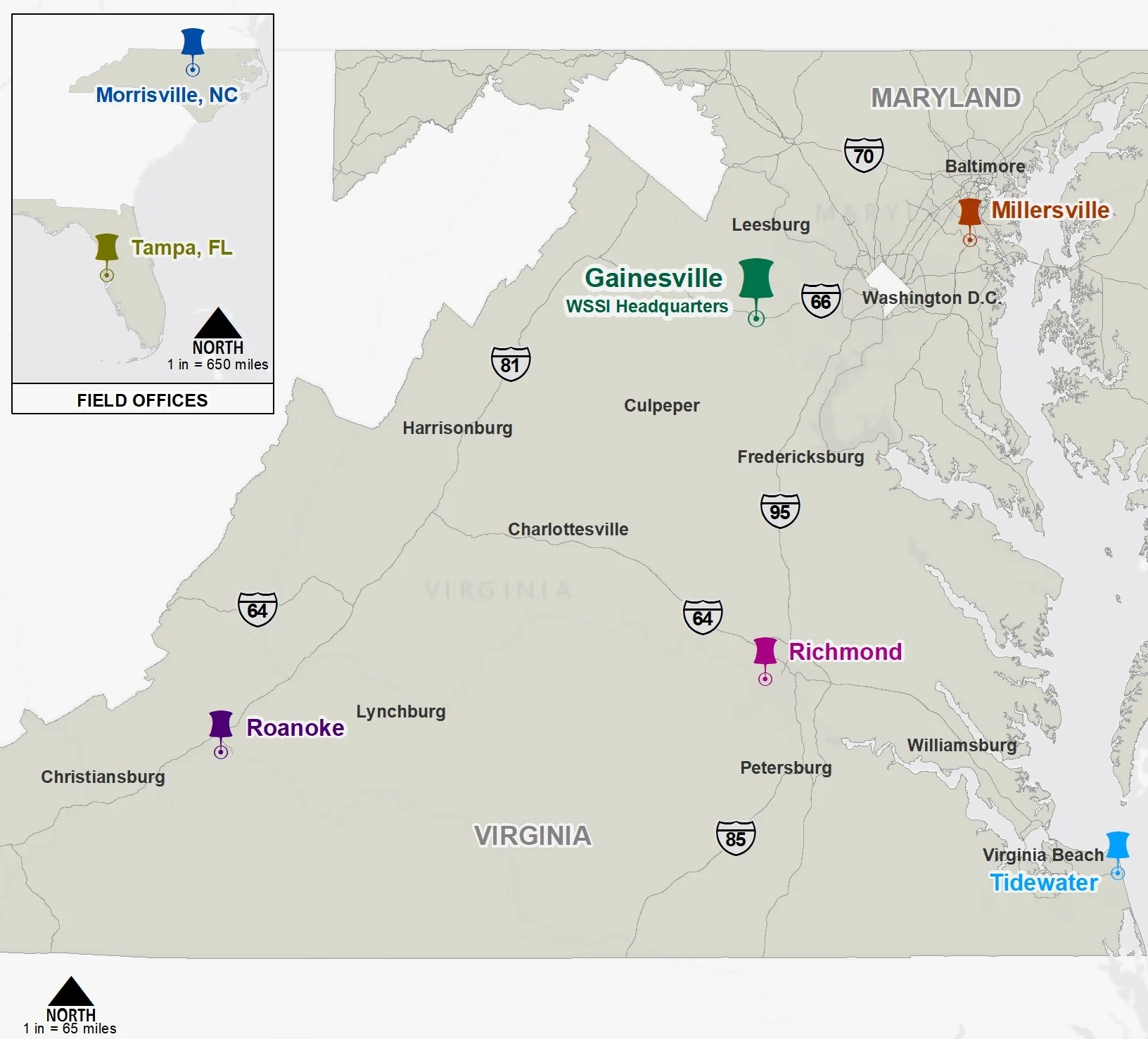 Wetland Studies and Solutions, Inc. now has five full service offices in Virginia and Maryland.