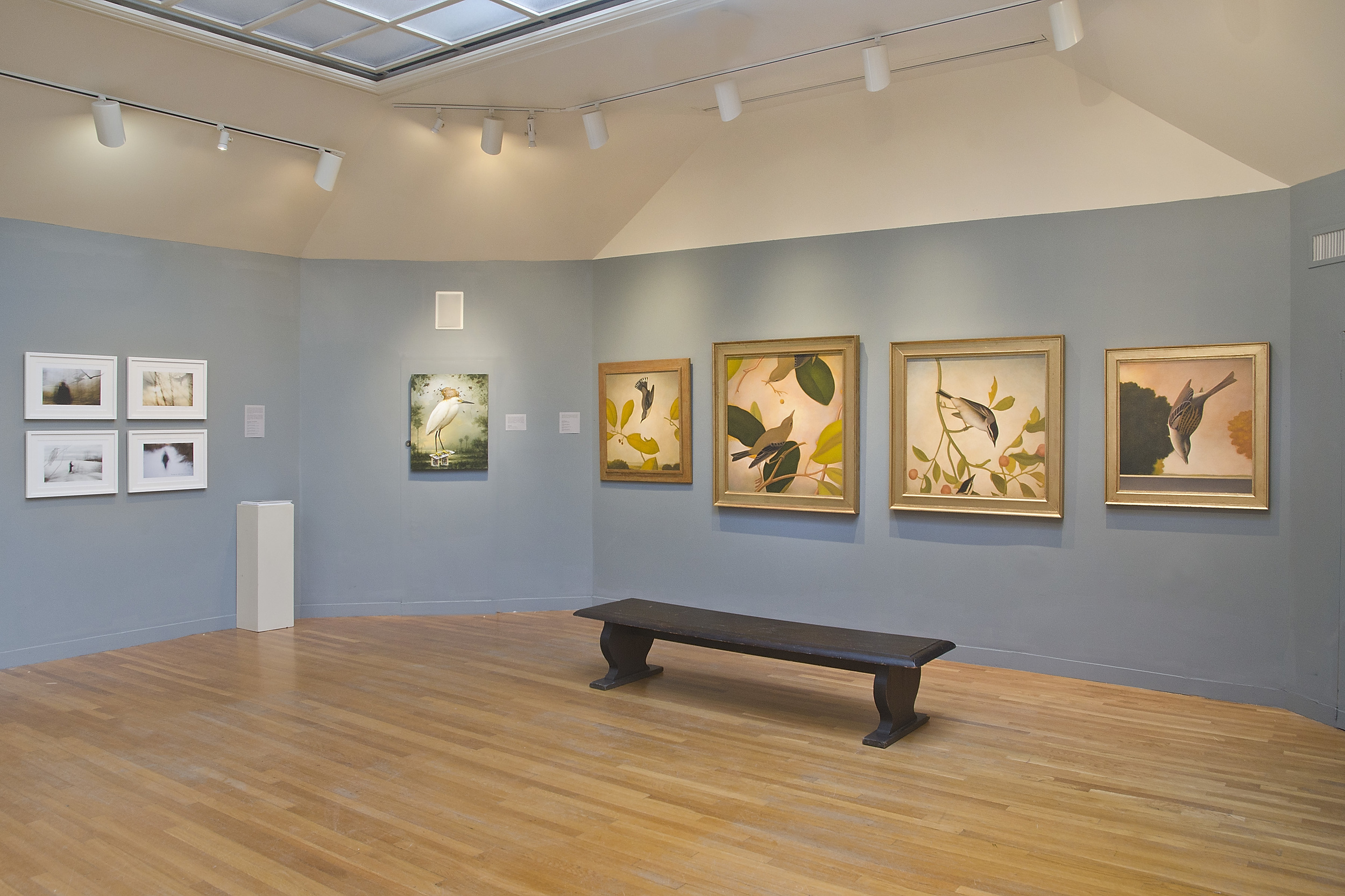 From left: Artwork by Stefan Hagen and Patricia Watwood; Kevin Sloan; and Trent Burleson at Concord Art 