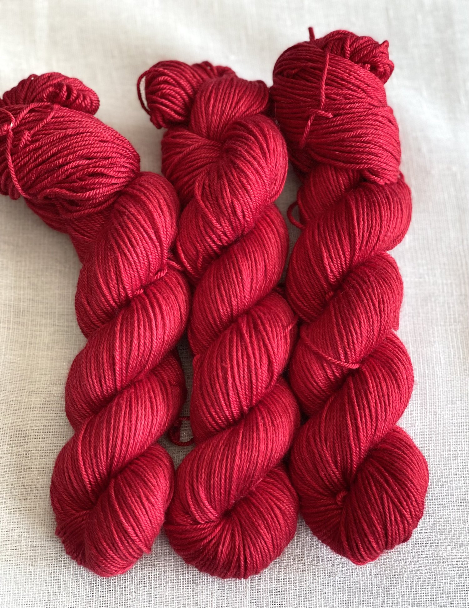 Cherry on Stroopwafel Dk BFL/Silk — Kim Dyes Yarn
