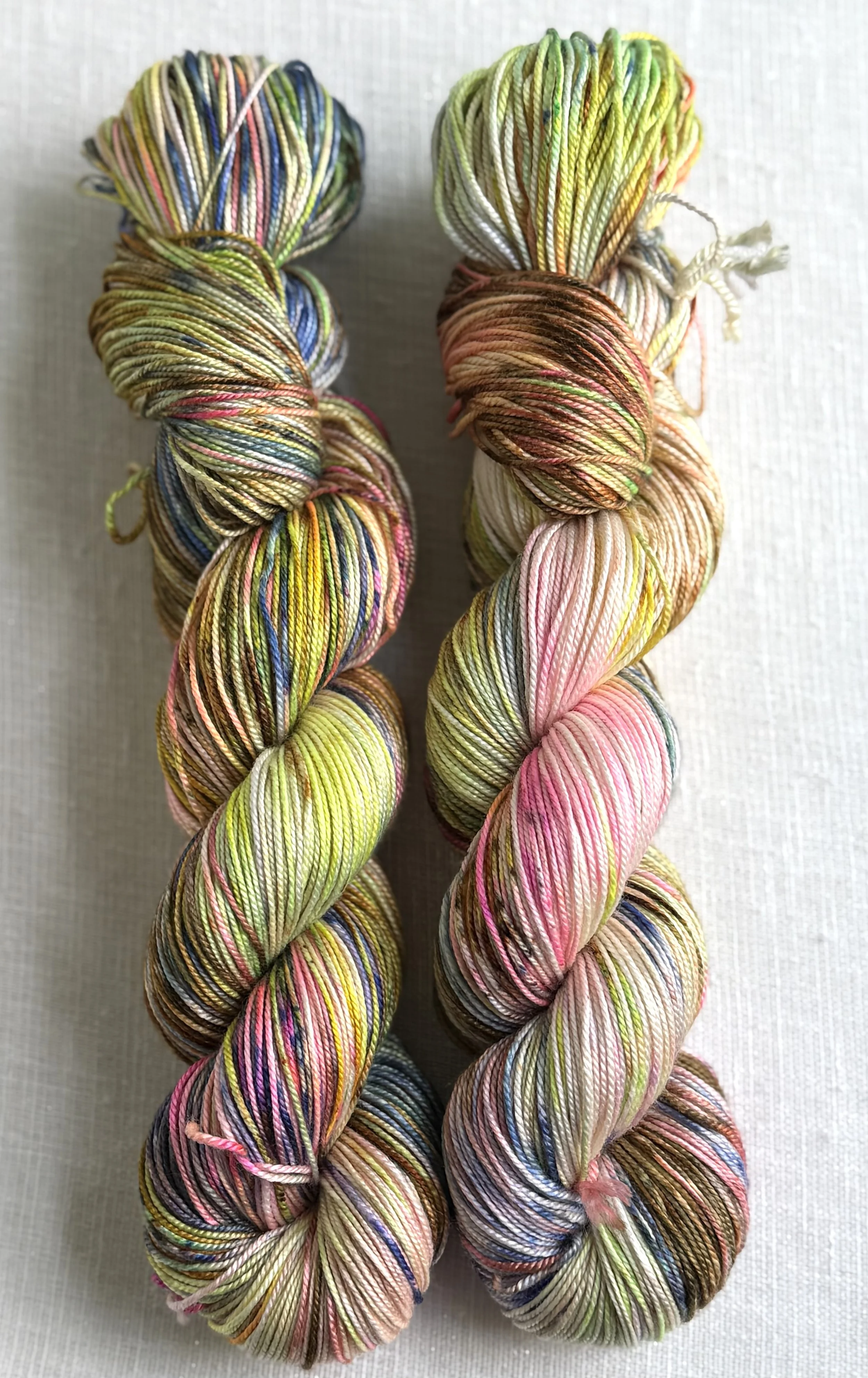 Mushroom Bisque hand dyed on 50/50% merino silk sport weight