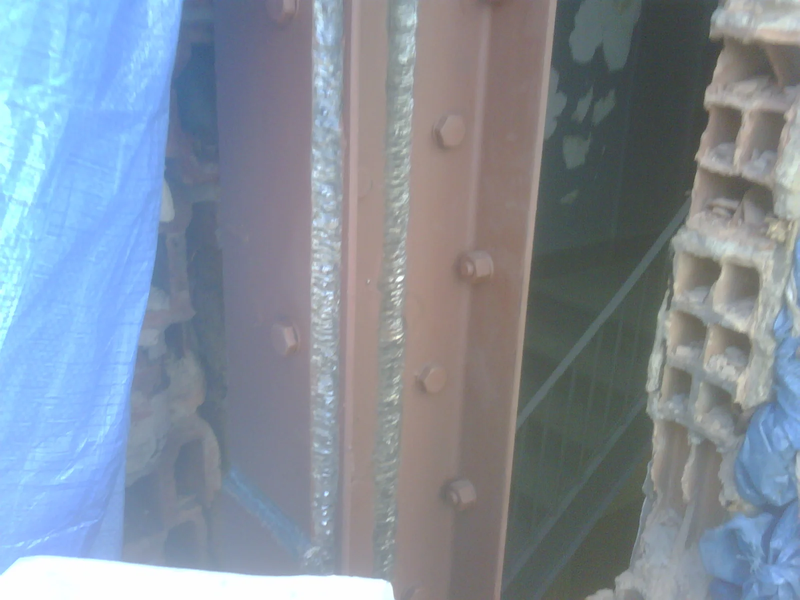 Structural corner steel replacement