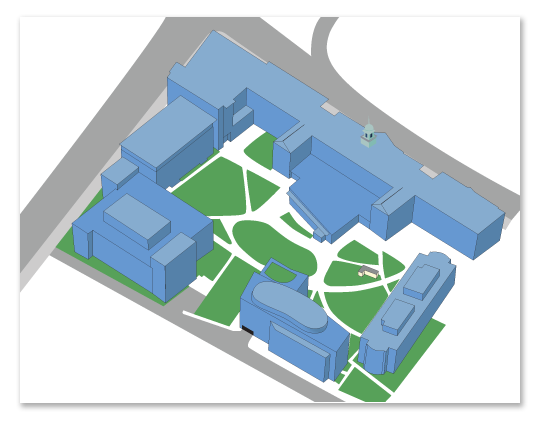 Campus Map of Simmons College