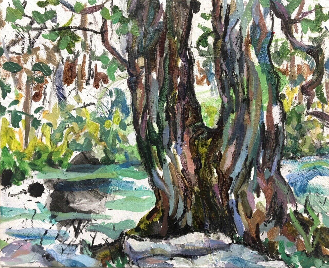 Tree by the Stone Bench