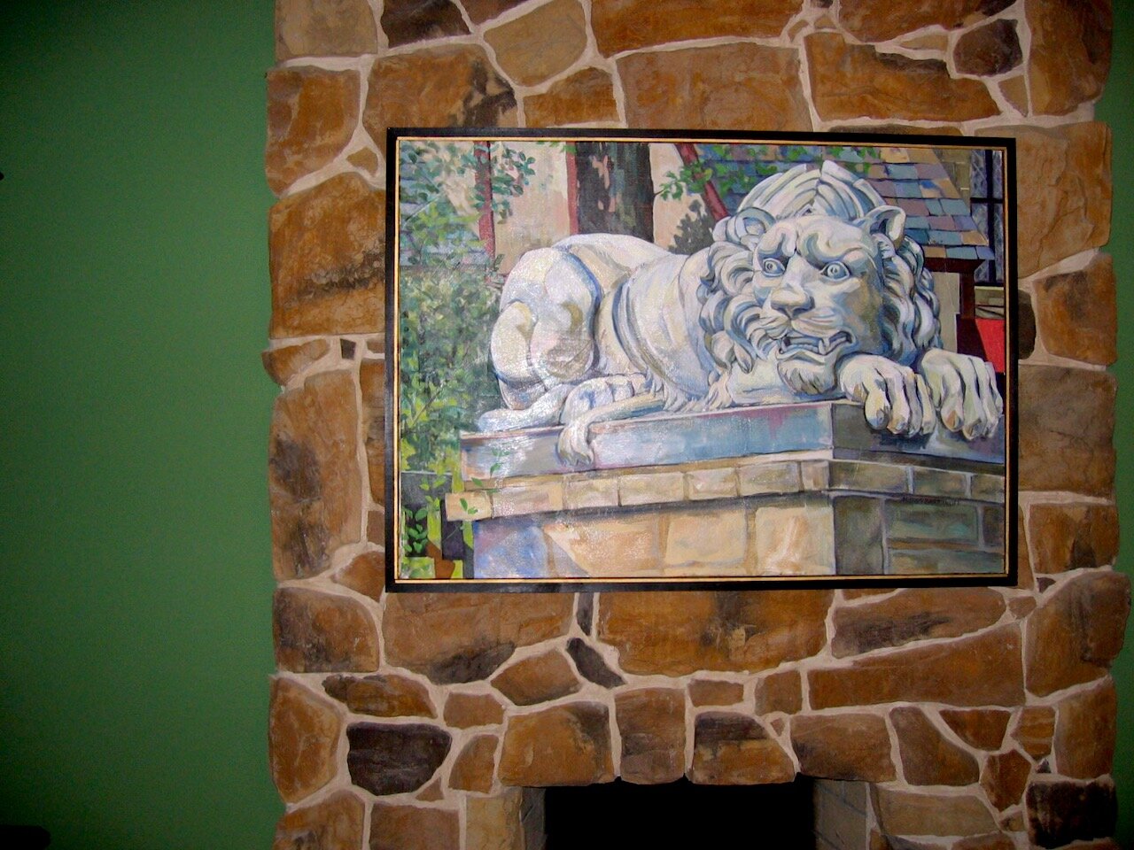 Stone Lion at the Nature Center