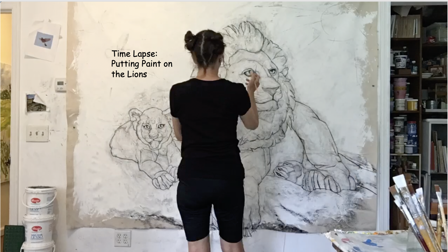 Time Lapse: Putting Paint on the Lions