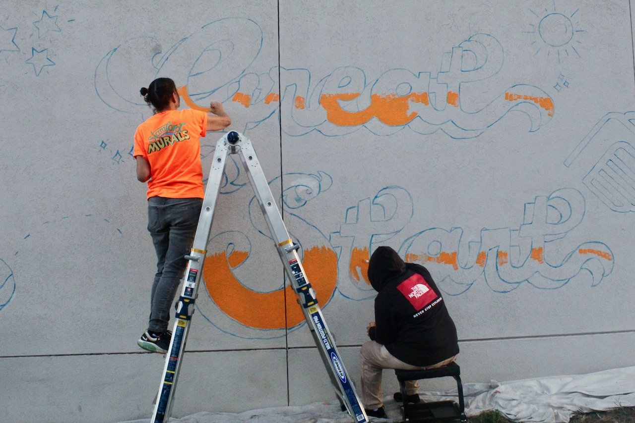 putting color on: time lapse at Boys and Girls Club