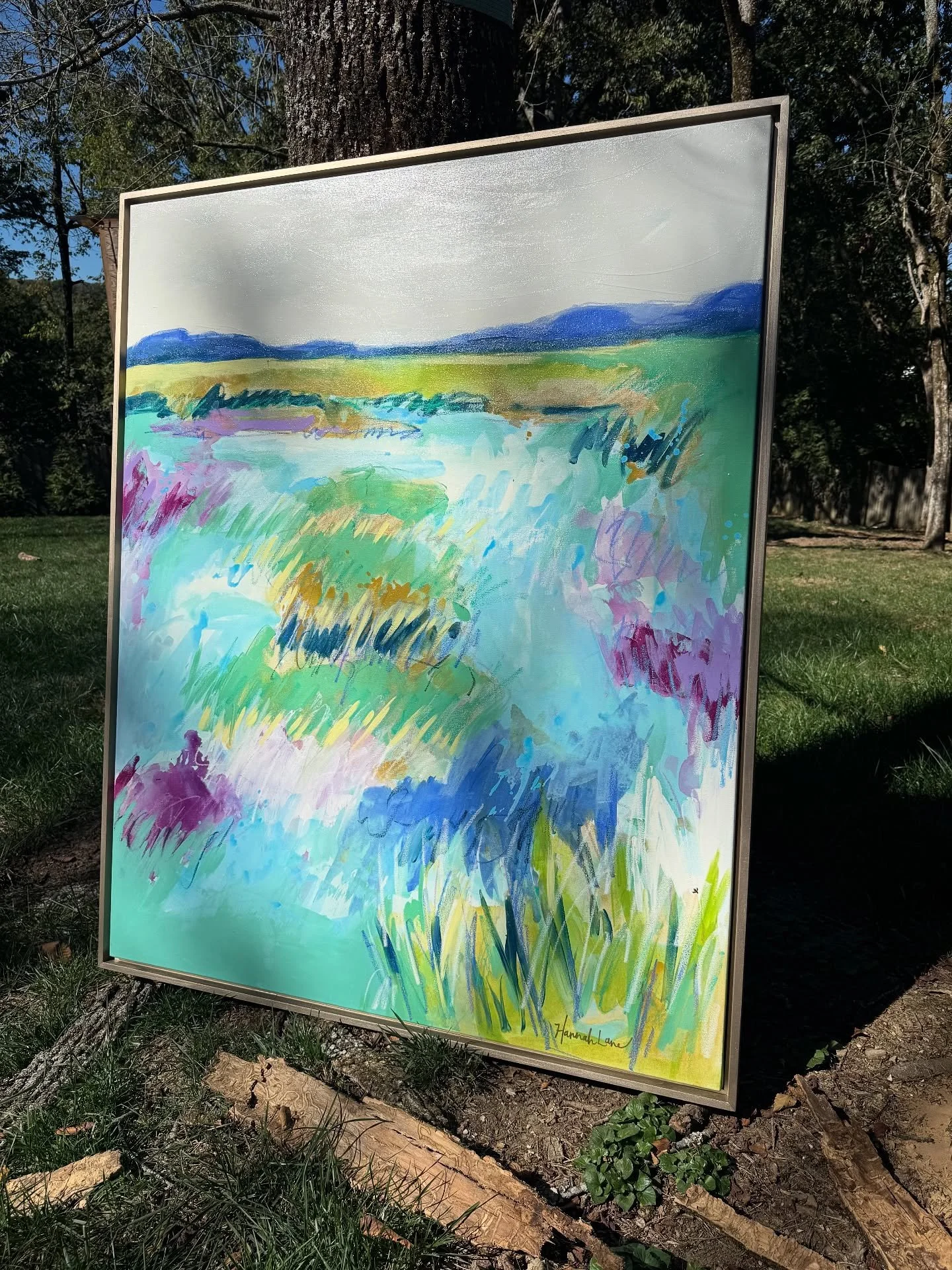 ✨Framing really is magic &mdash; it&rsquo;s like swapping sneakers for heels with your favorite dress. Instant level up! A simple floater frame gives a painting polish and presence, ready to shine.

This is the season to add that statement piece befo