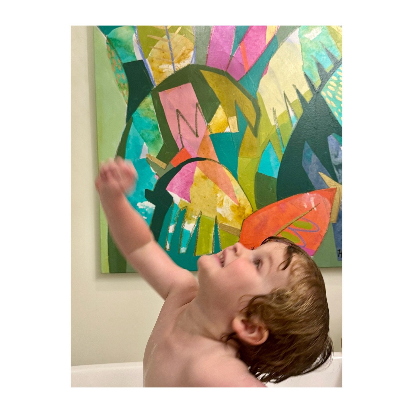 Art and bathtime 🛁 

~proof that color belongs in every corner of life. These little moments with my boys are my favorite reminders that creativity isn&rsquo;t just in the studio, it&rsquo;s in the laughter, the bubbles, and the joy that fills our h
