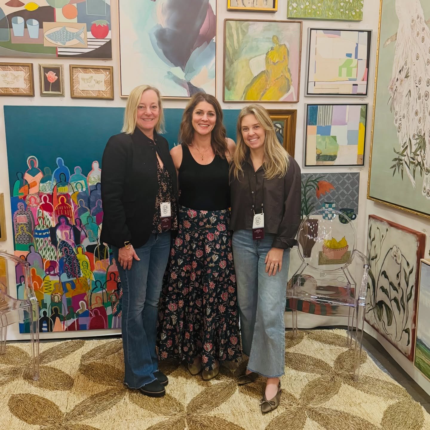 Last weekend marked the Nashville Artist Collective&rsquo;s 8th year at the Antiques &amp; Garden Show with a stunning booth full of art&mdash;and my heart is still full. ✨

My 60x60 Crowd Series Together for Good proudly held center stage (she under