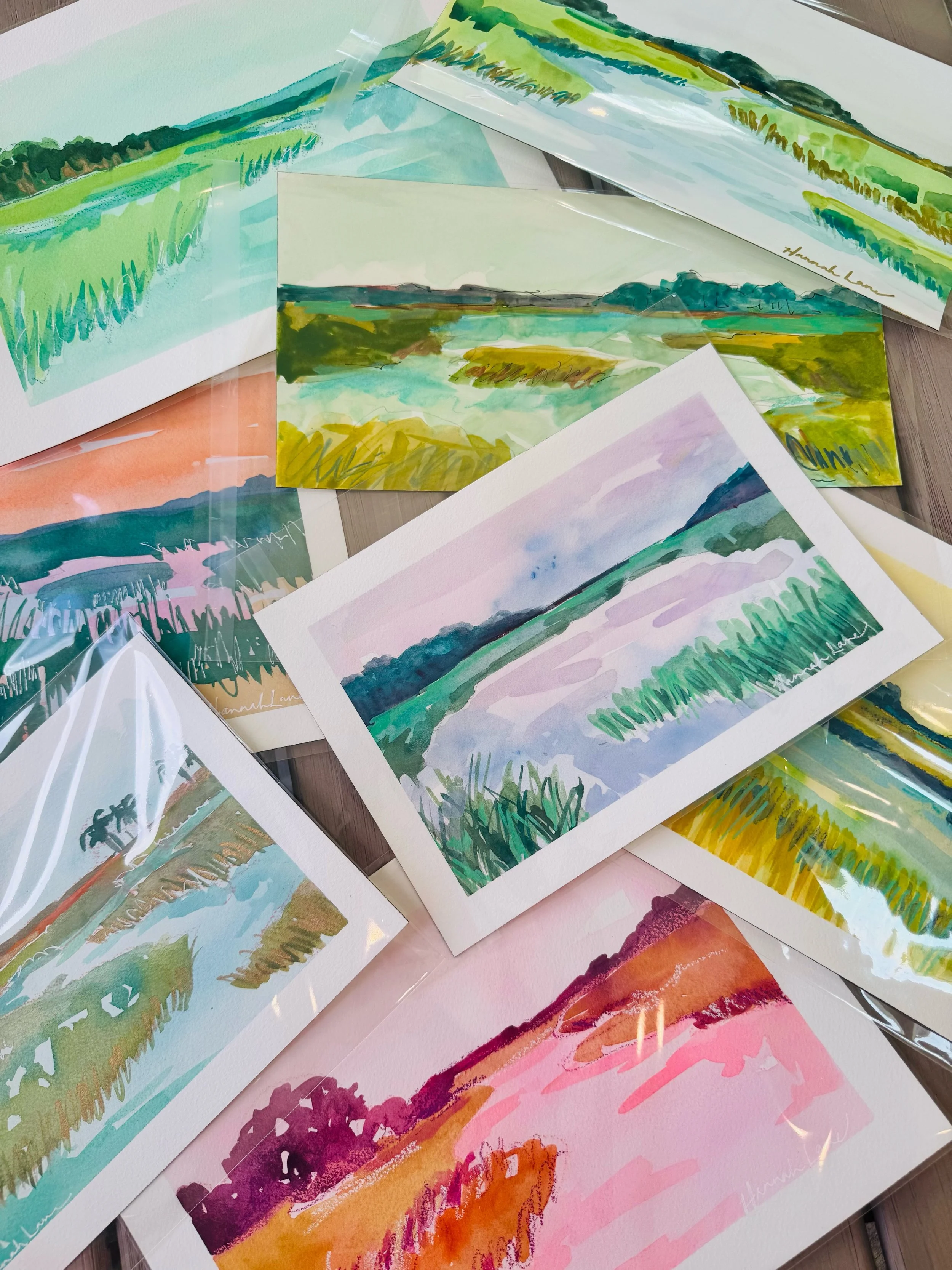 Sneak Peek 👀✨
Weekly Watercolors &mdash; Week 2 is here&hellip;
⠀⠀⠀⠀⠀⠀⠀⠀⠀
~ L O W C O U N T R Y  M A R S H ~
⠀⠀⠀⠀⠀⠀⠀⠀⠀
Soft skies, winding waterways, tall grasses dancing in the breeze&hellip; this collection feels like a deep exhale by the coast. T