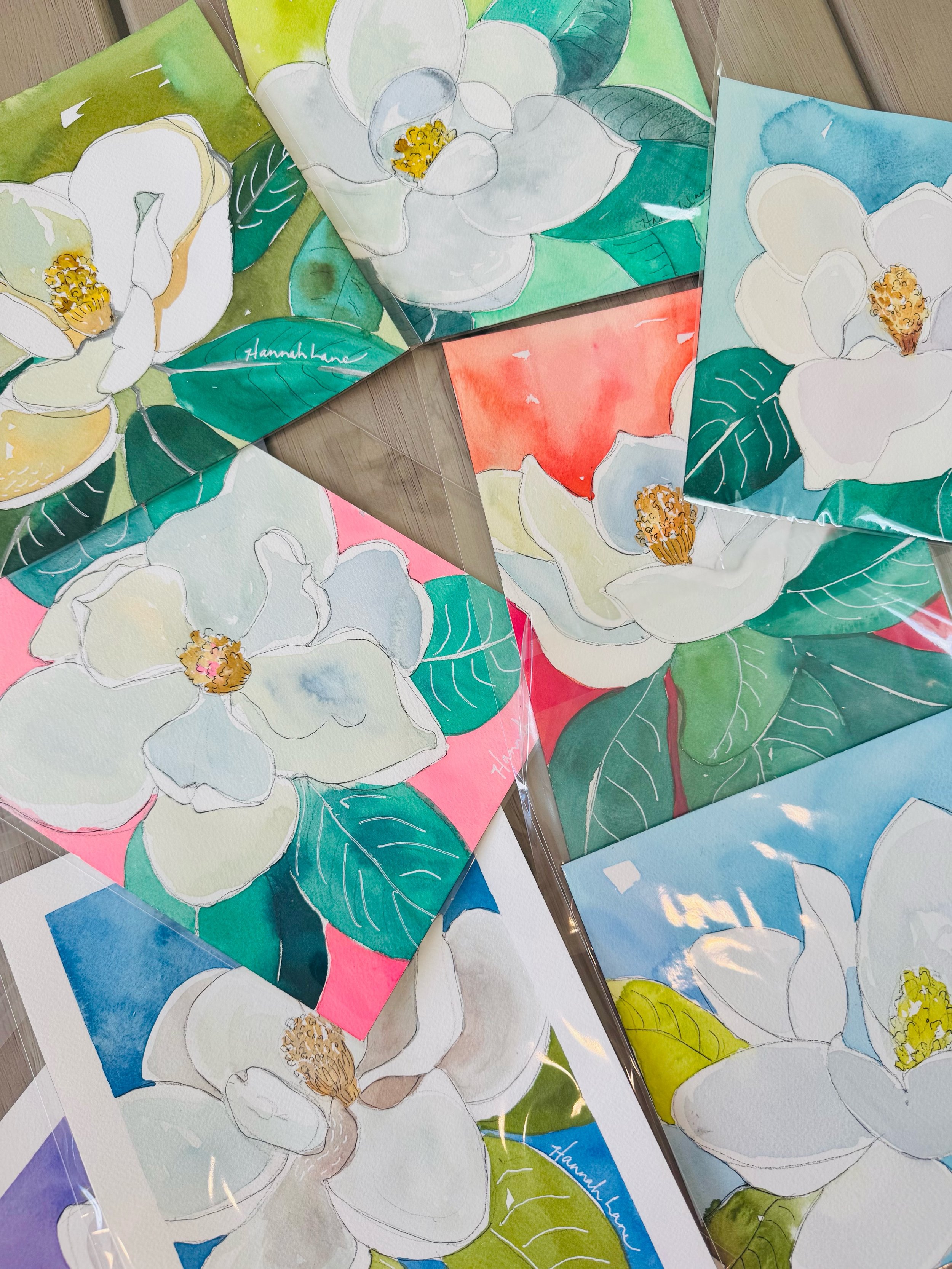 Sneak Peek 👀✨Weekly Watercolors &mdash; Week 3
⠀⠀⠀⠀⠀⠀⠀⠀⠀
~ S O U T H E R N  M A G N O L I A S ~
⠀⠀⠀⠀⠀⠀⠀⠀⠀
Magnolias have always felt like home to me.
⠀⠀⠀⠀⠀⠀⠀⠀⠀
They&rsquo;re the state flower of both Mississippi &amp; Louisiana&mdash;the places where