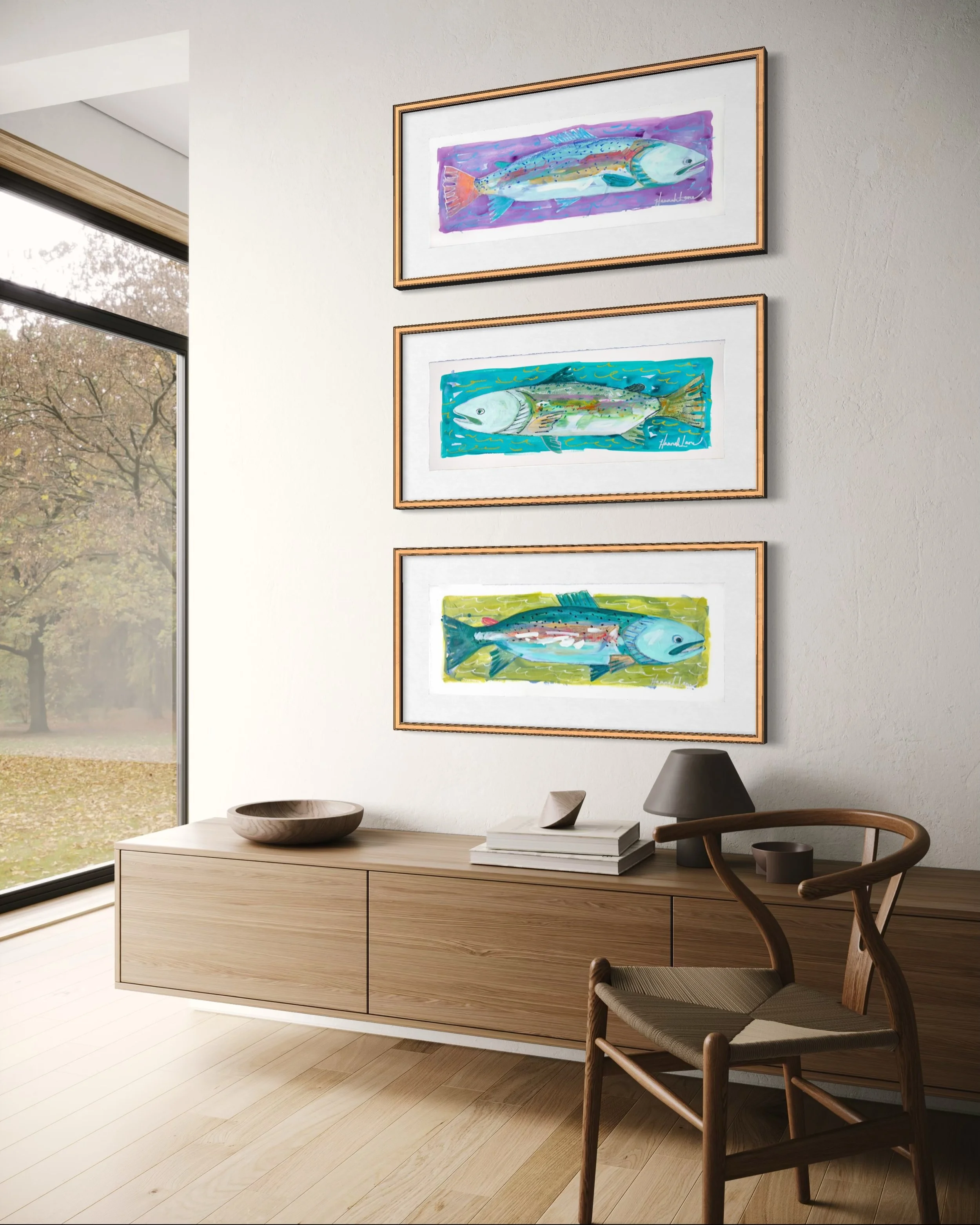 A little piece of the river found its forever home in the mountains 🏔️🐟

Thank you, Nashville Artist Collective, for finding the perfect Cashiers, North Carolina home for these three Trout Papers! I love imagining them swimming their way into their