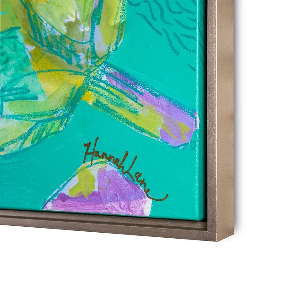 36x36 artichoke framed aqua-detail 1.jpg