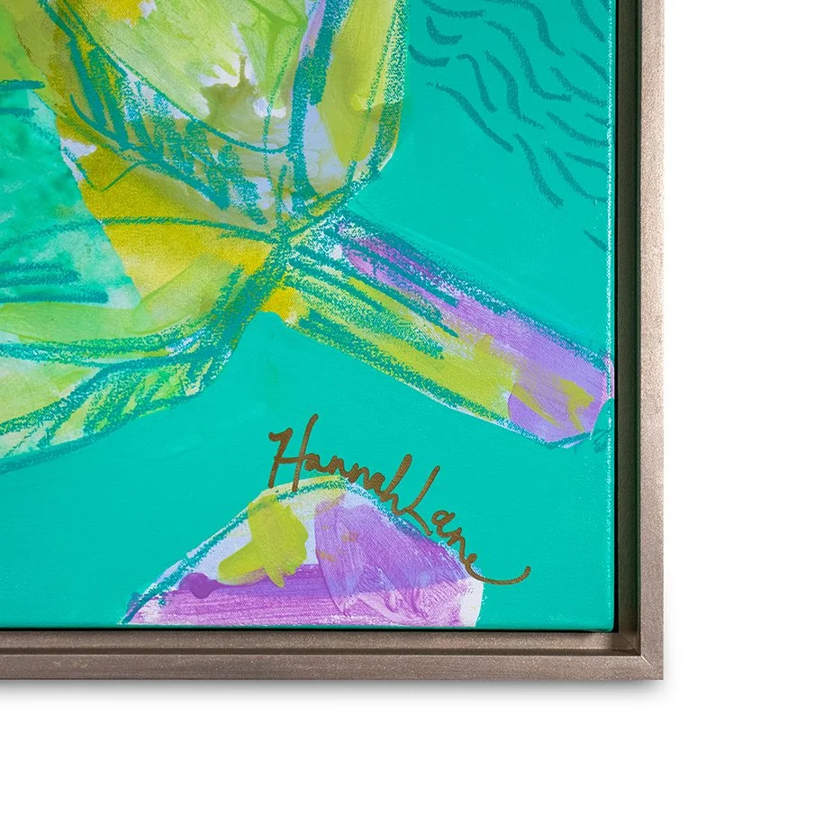 36x36 artichoke framed aqua-detail 2.jpg