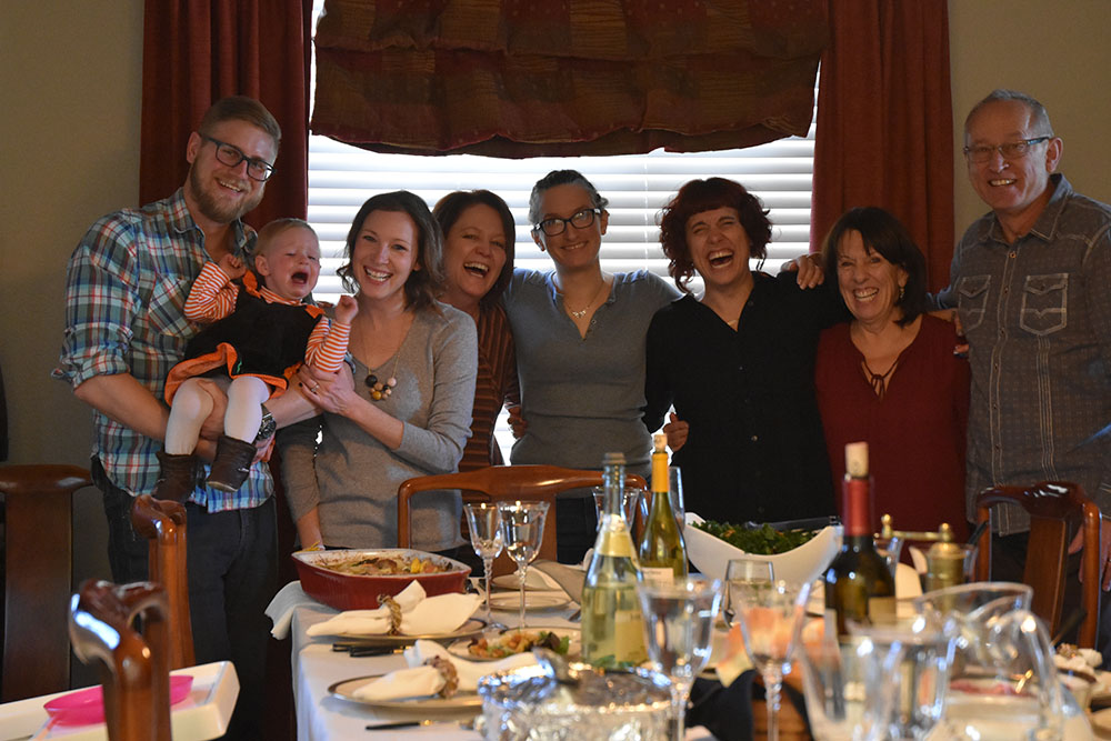 Probably one of my most favorite Thanksgiving moments ever captured. We could not stop laughing! 