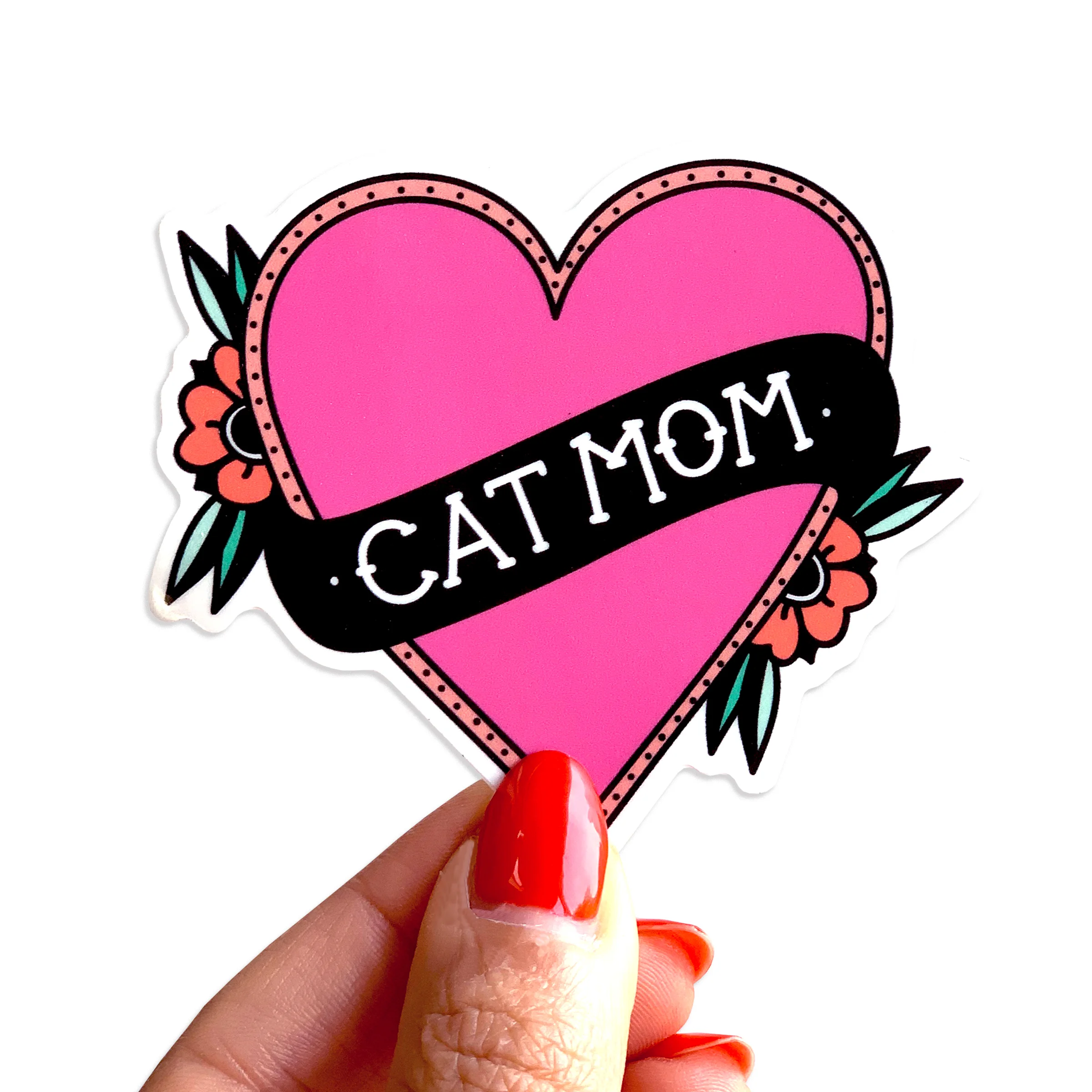 Cat Mom Vinyl Sticker - TheFive15.com