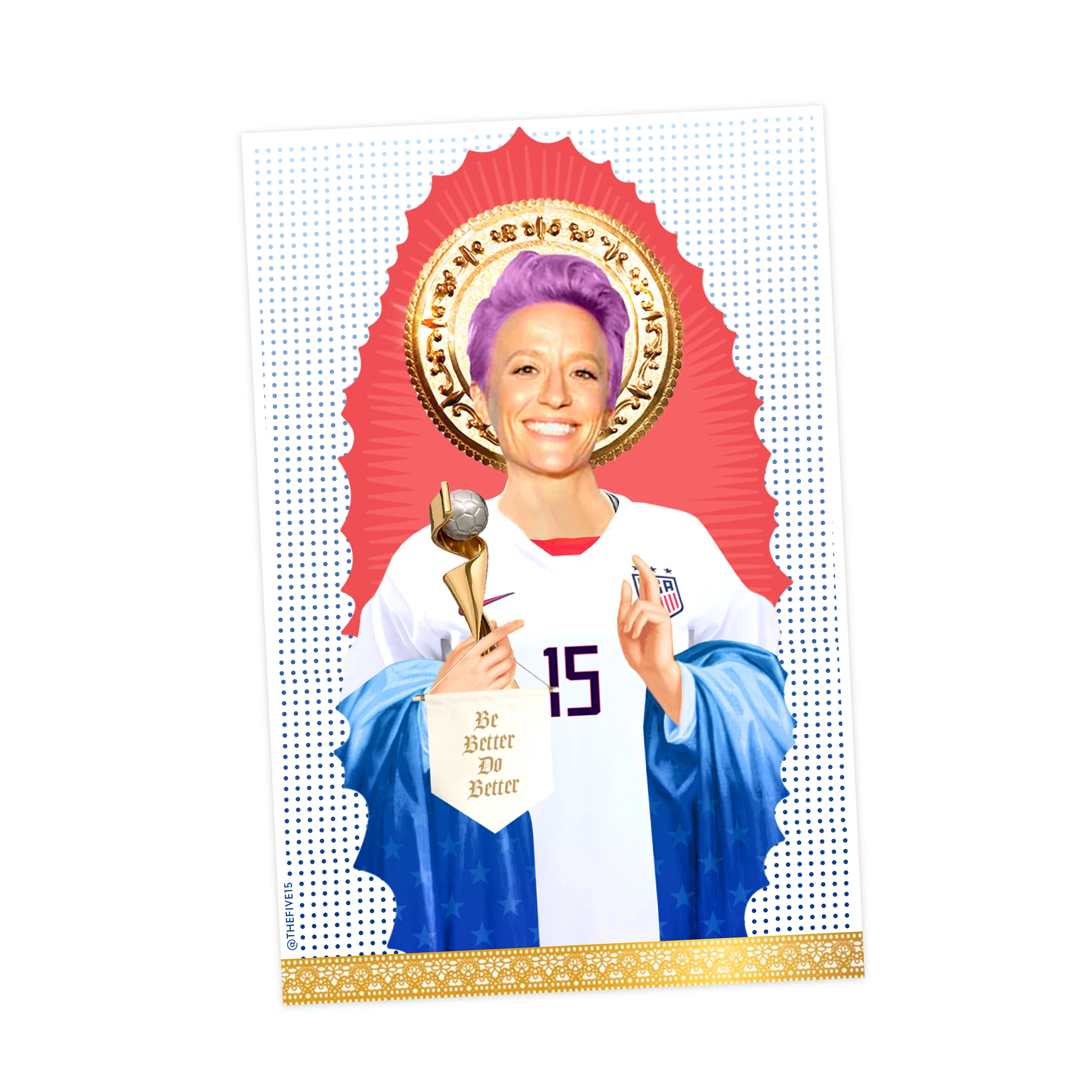 Megan Rapinoe Prayer Candle - TheFive15.com