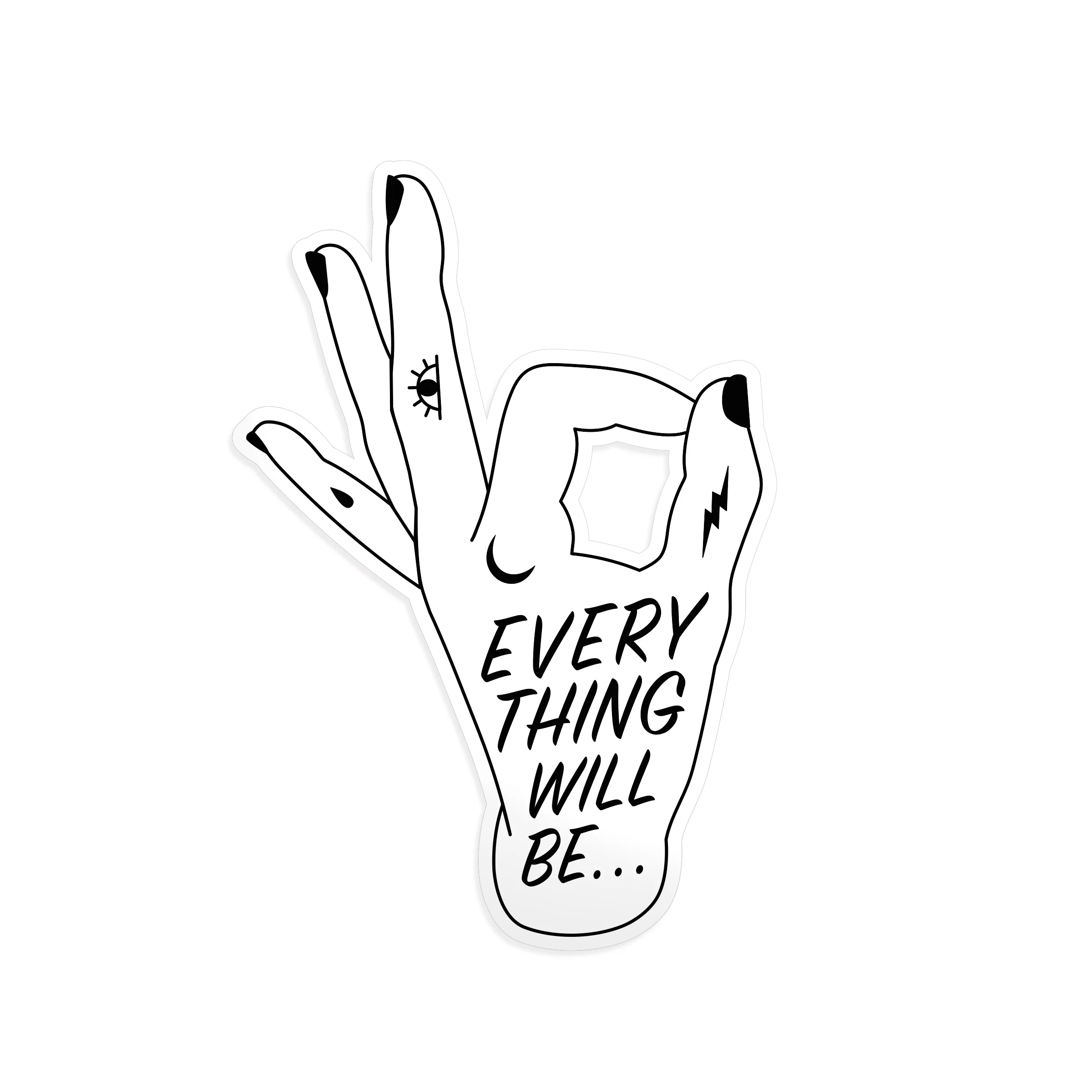 Everything Will Be OK Vinyl Sticker - TheFive15.com