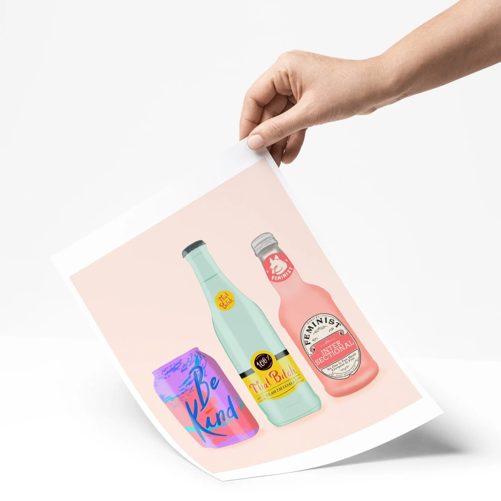 100% That Bitch Topo Chico Feminist Print - TheFive15.com