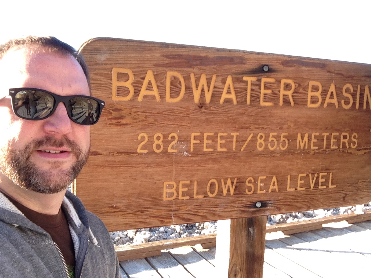 Badwater Basin, the lowest point in the USA.