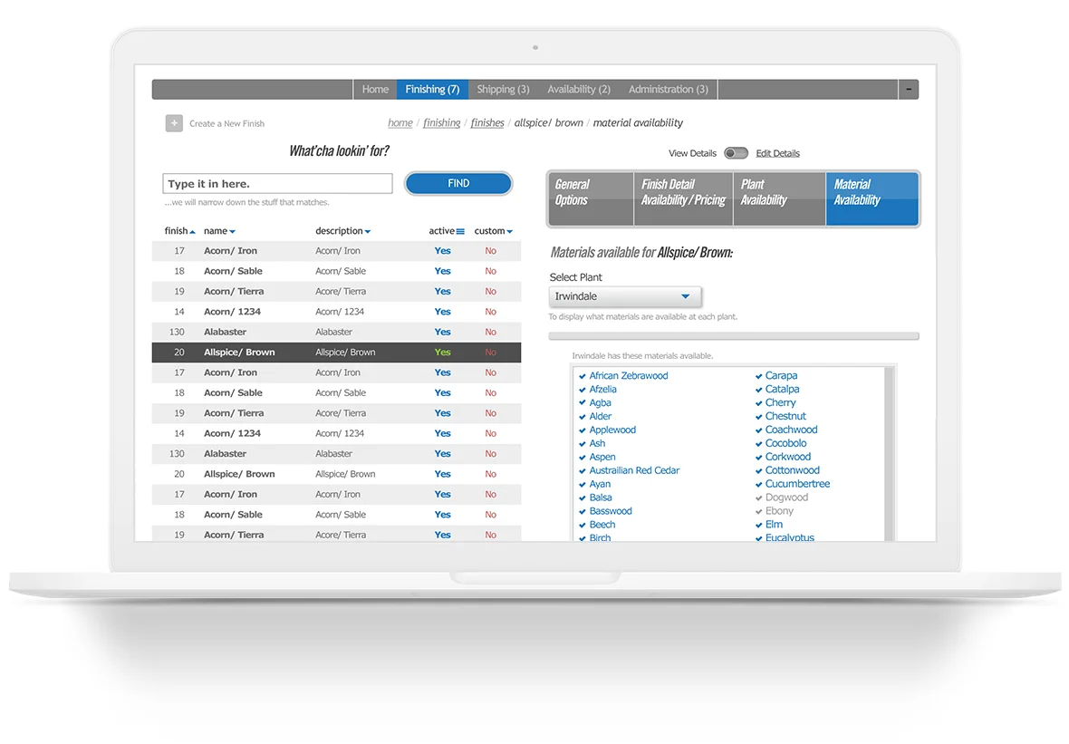 Internal Material Availability