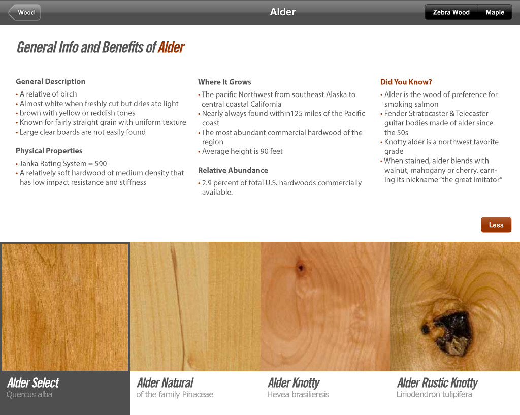 Materials Guide iOS App